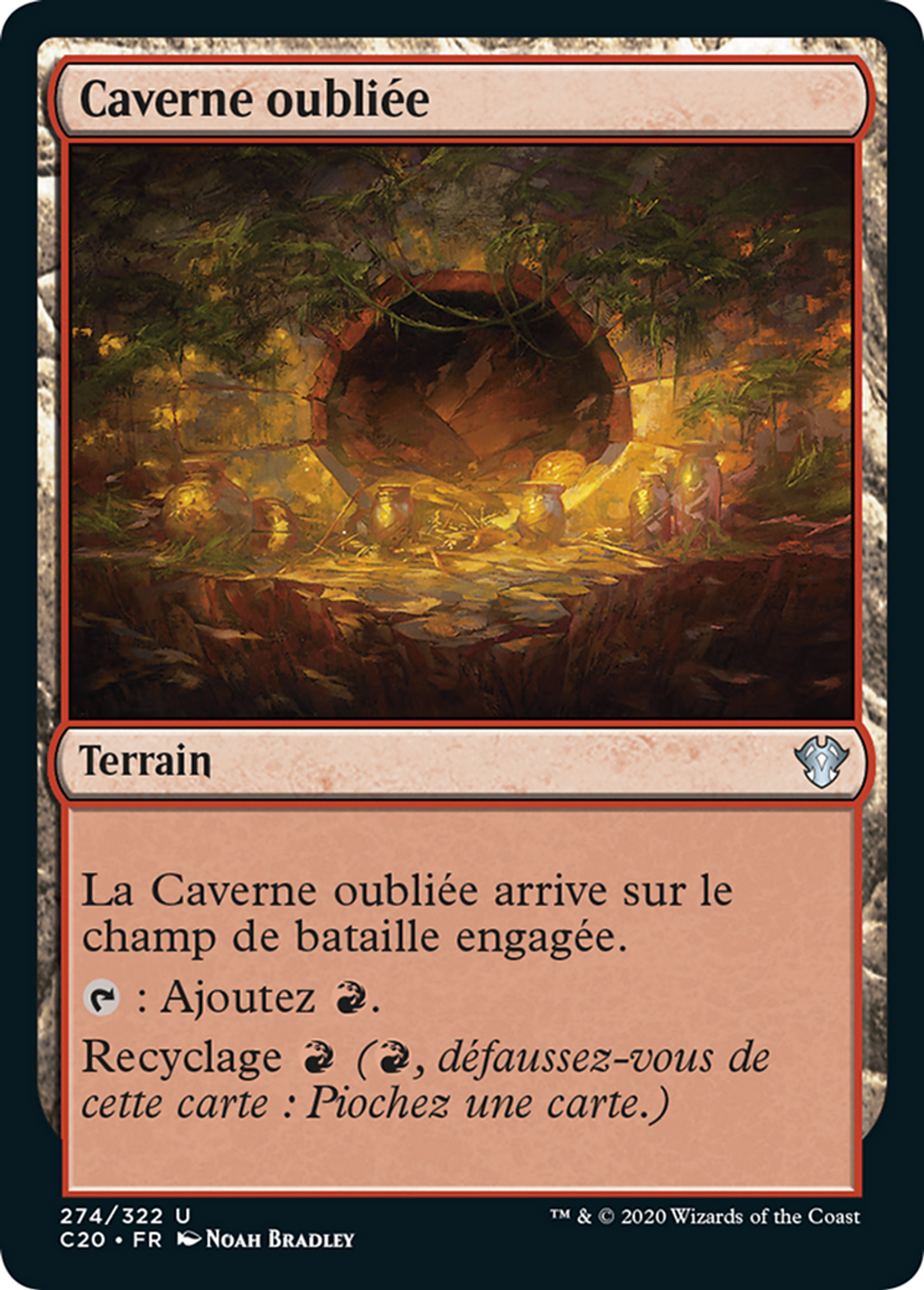 Caverne oubliée — Commander 2020 — Magic: The Gathering