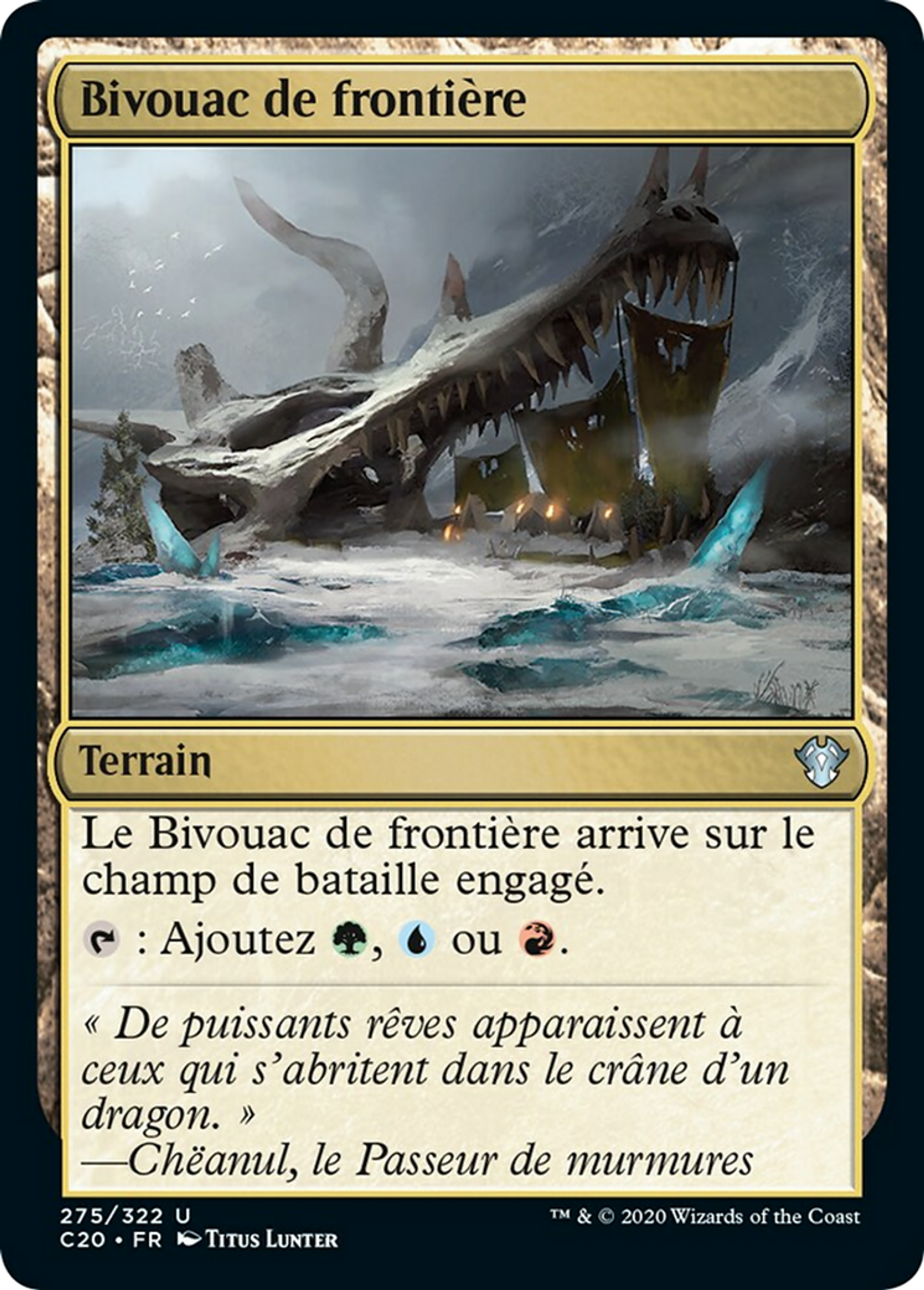 Bivouac de frontière — Commander 2020 — Magic: The Gathering