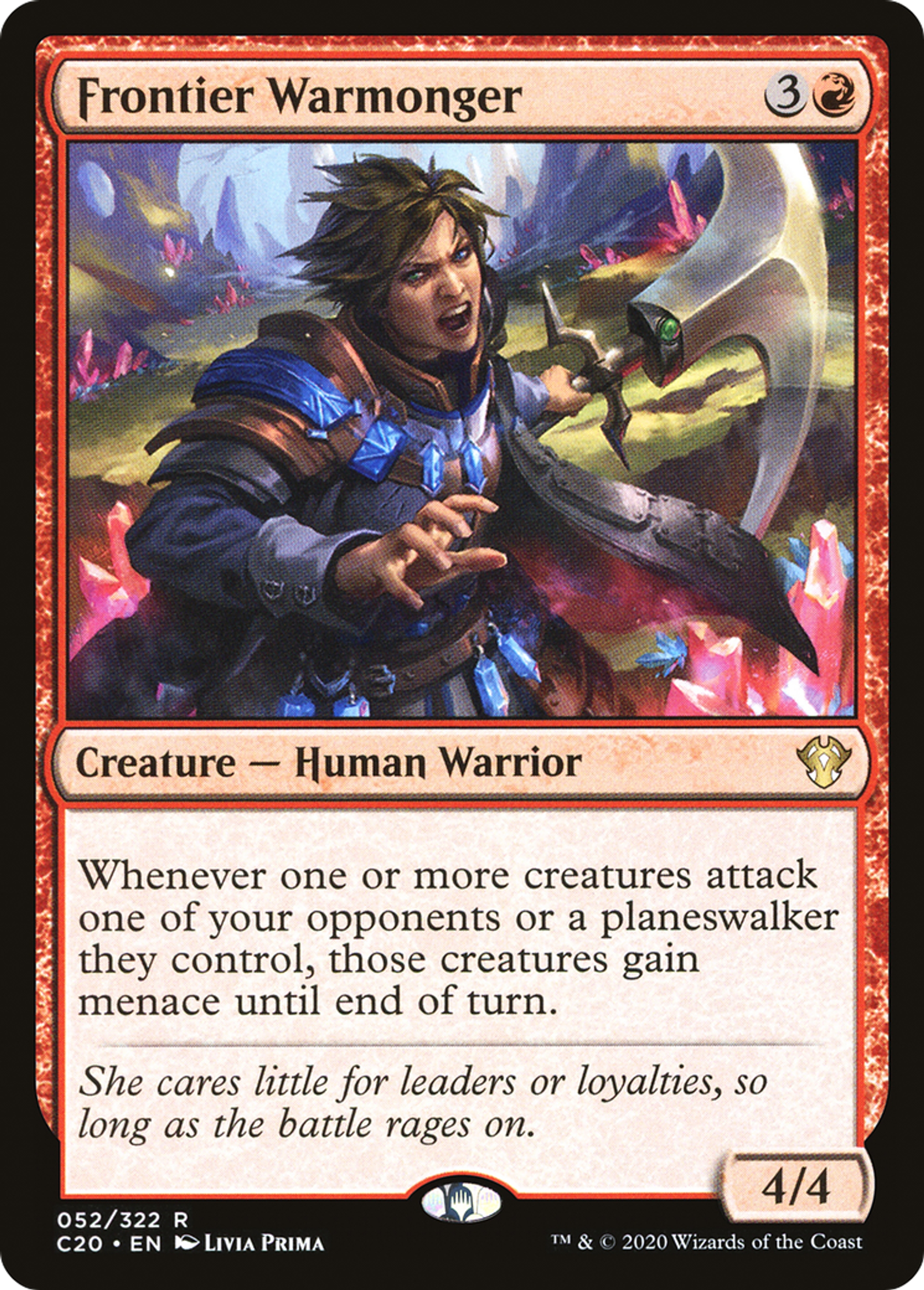 Frontier Warmonger — Commander 2020 — Magic: The Gathering