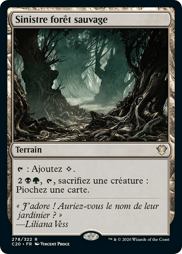 Sinistre forêt sauvage — Commander 2020 — Magic: The Gathering