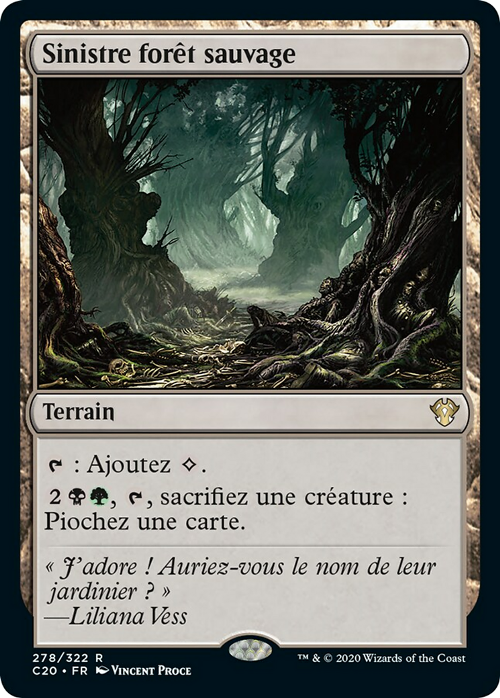 Sinistre forêt sauvage — Commander 2020 — Magic: The Gathering