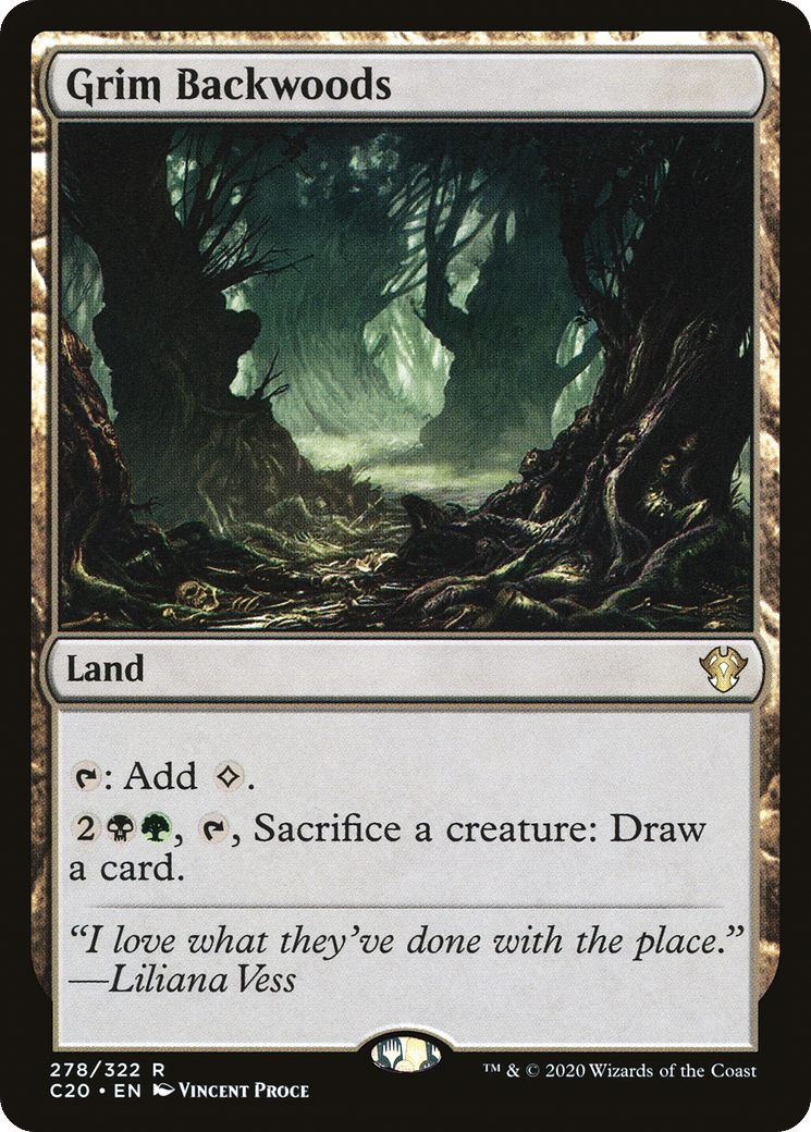 Grim Backwoods — Commander 2020 — Magic: The Gathering