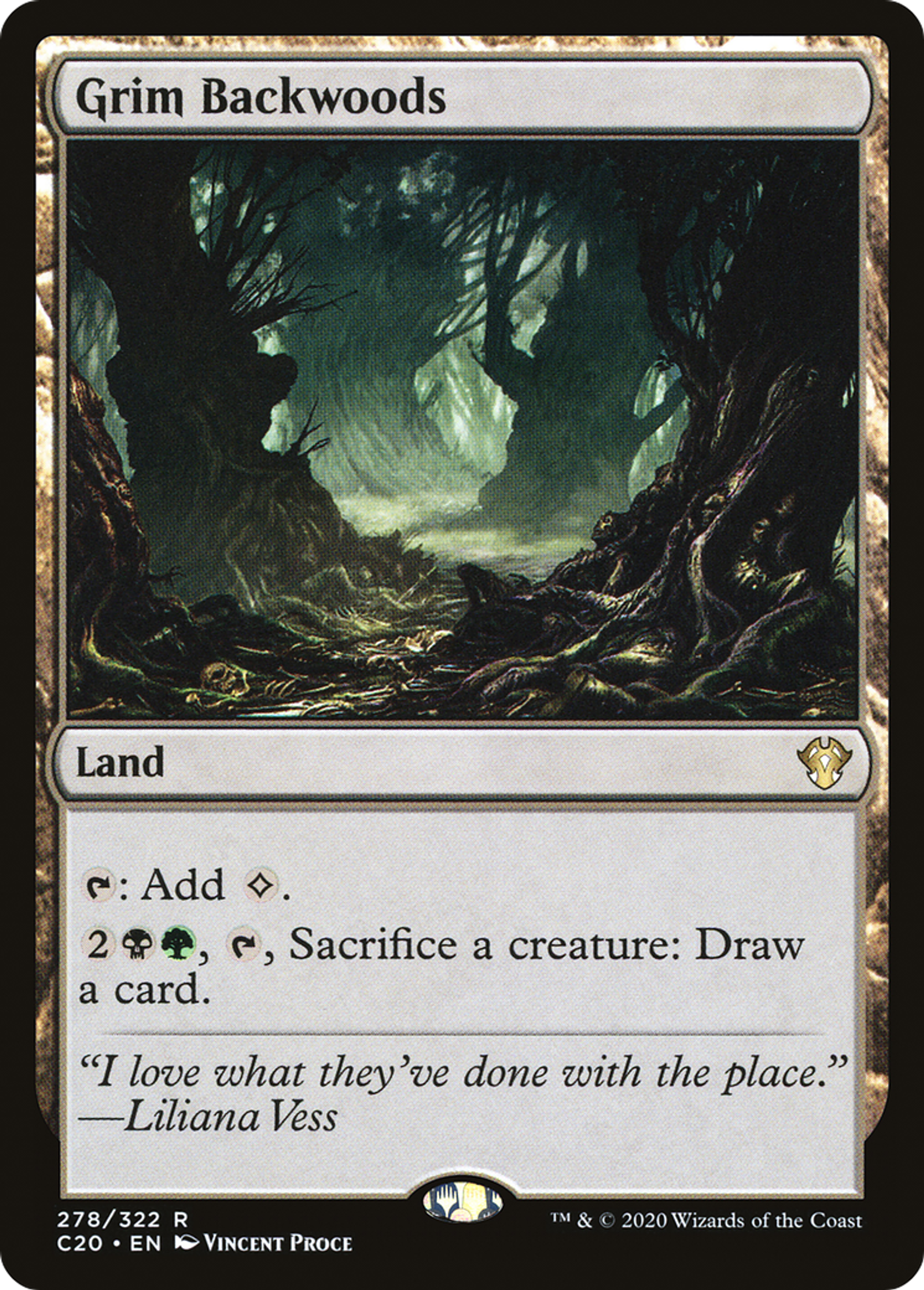Grim Backwoods — Commander 2020 — Magic: The Gathering