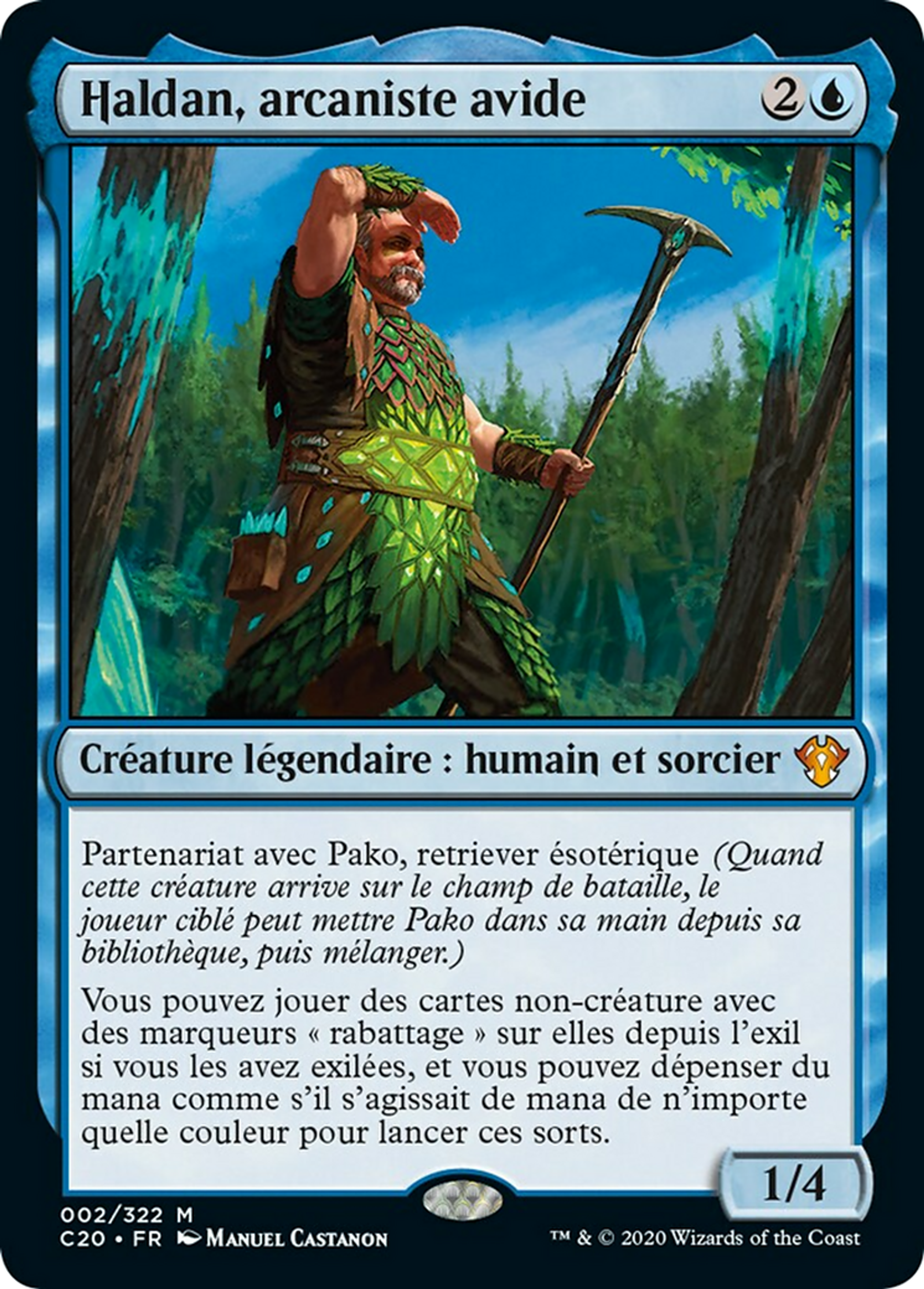 Haldan, arcaniste avide — Commander 2020 — Magic: The Gathering
