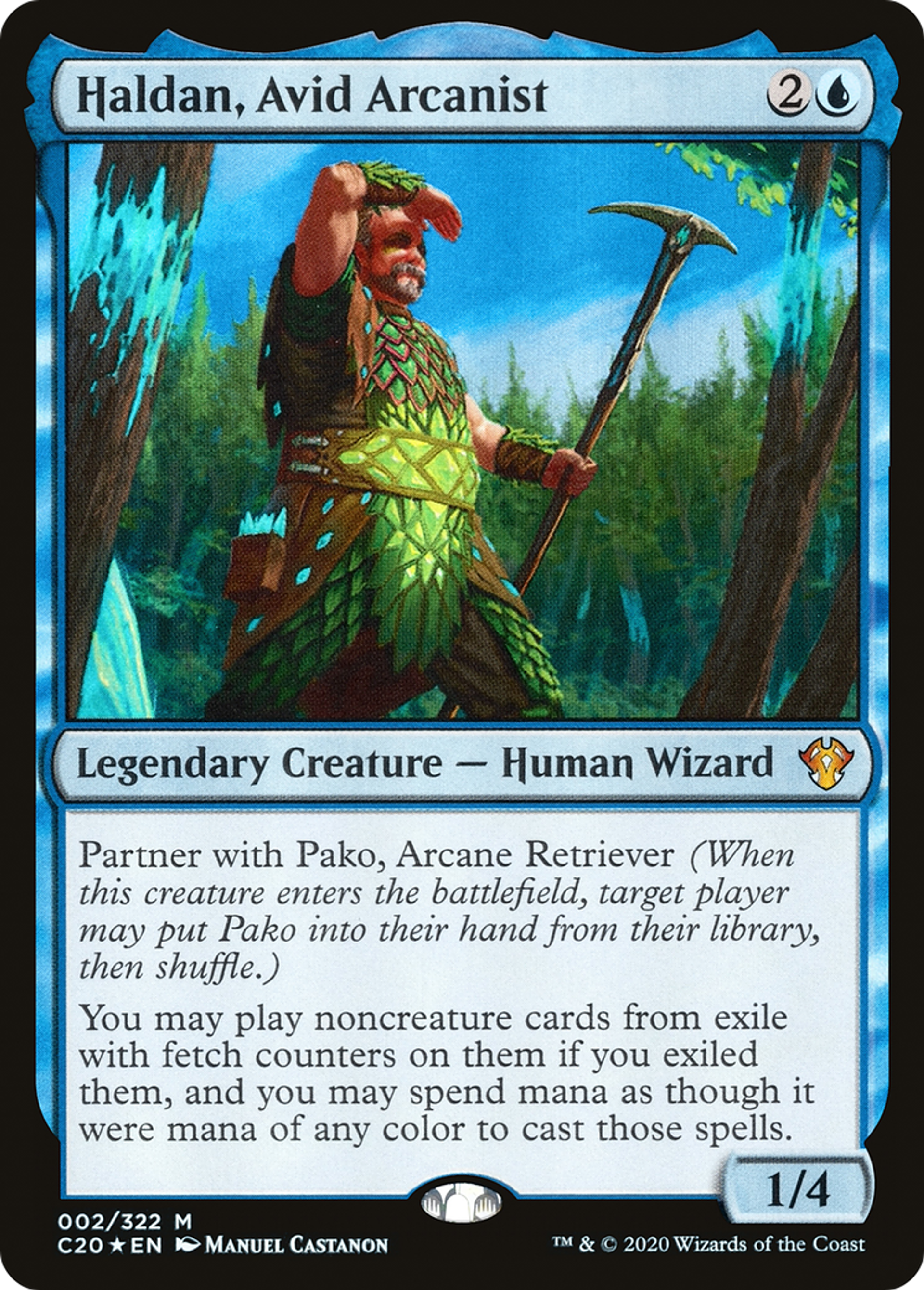 Haldan, Avid Arcanist — Commander 2020 — Magic: The Gathering