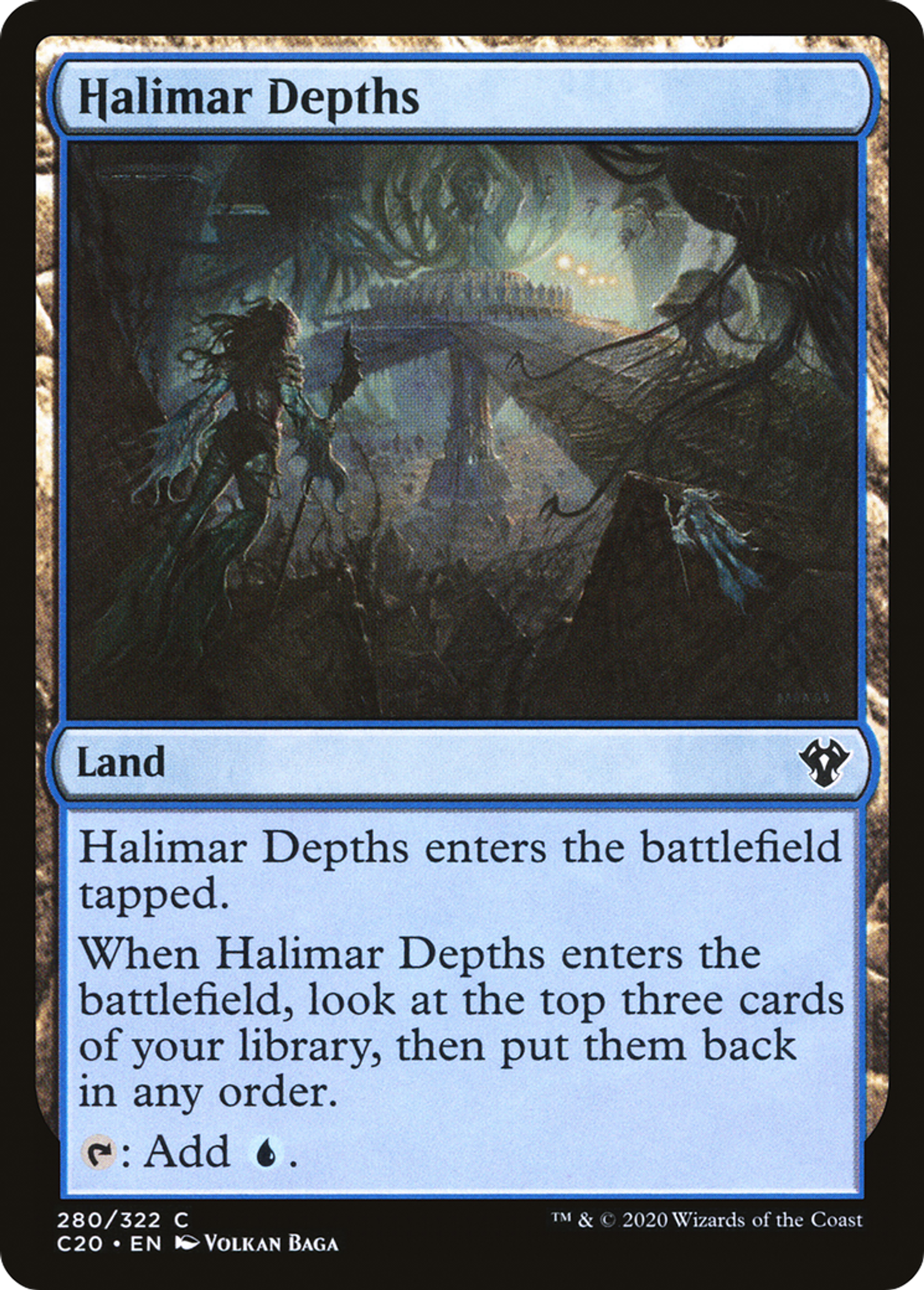 Halimar Depths — Commander 2020 — Magic: The Gathering