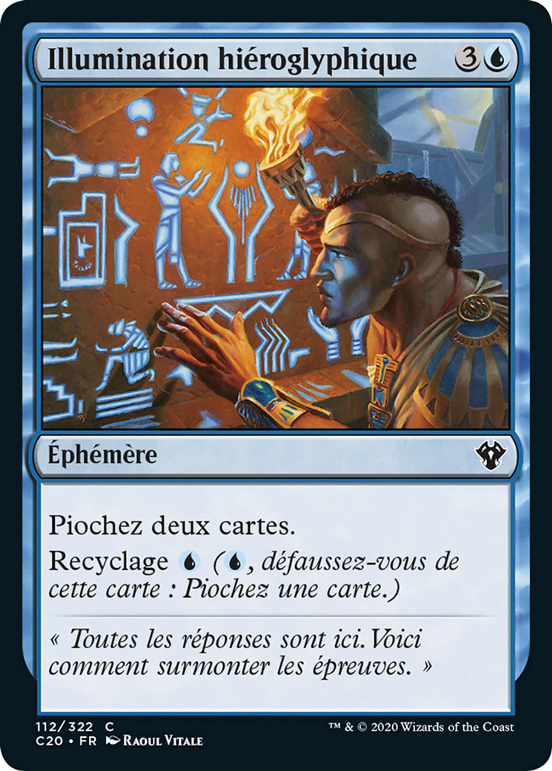 Illumination hiéroglyphique — Commander 2020 — Magic: The Gathering