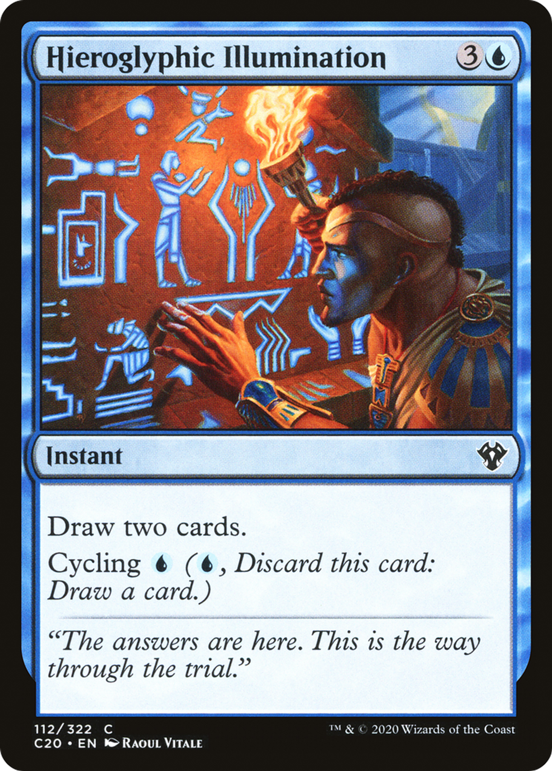 Hieroglyphic Illumination — Commander 2020 — Magic: The Gathering