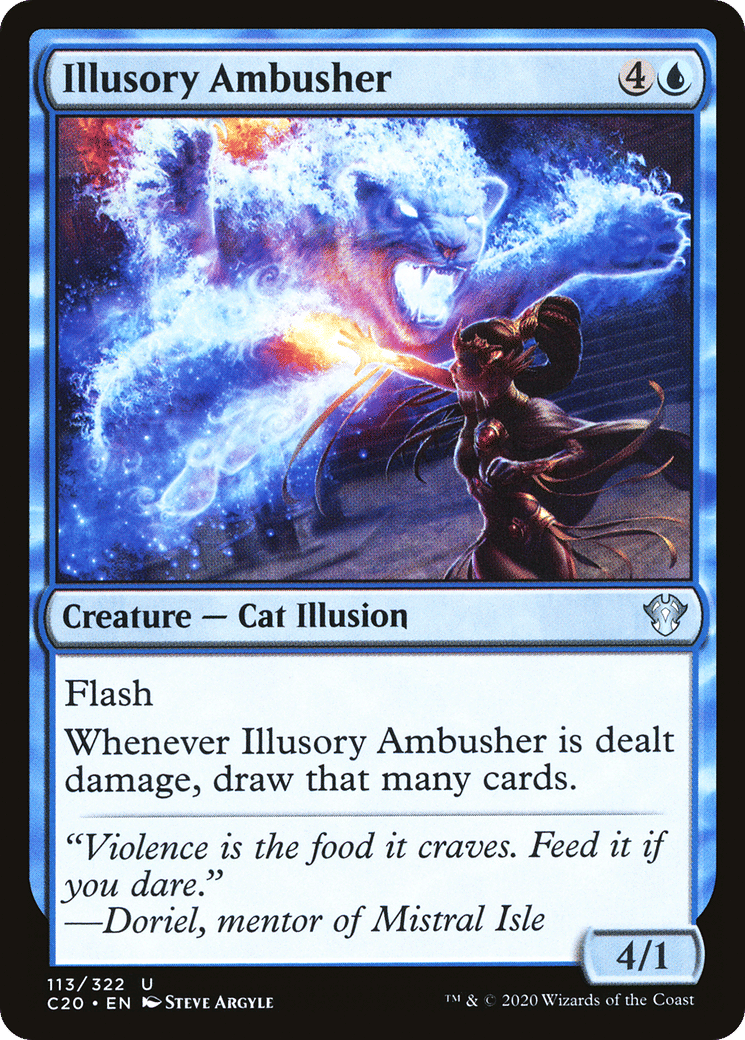 Illusory Ambusher — Commander 2020 — Magic: The Gathering