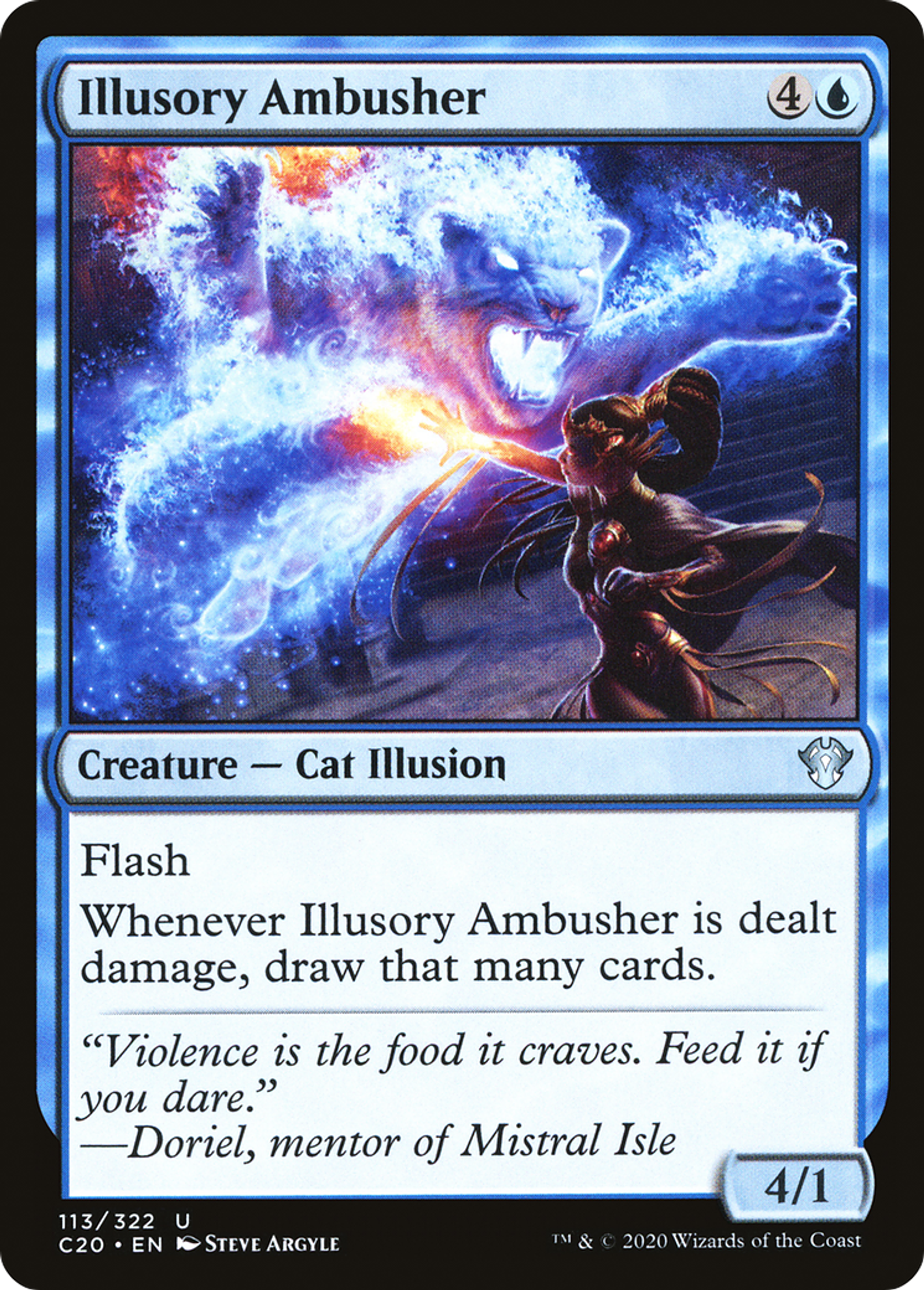 Illusory Ambusher — Commander 2020 — Magic: The Gathering