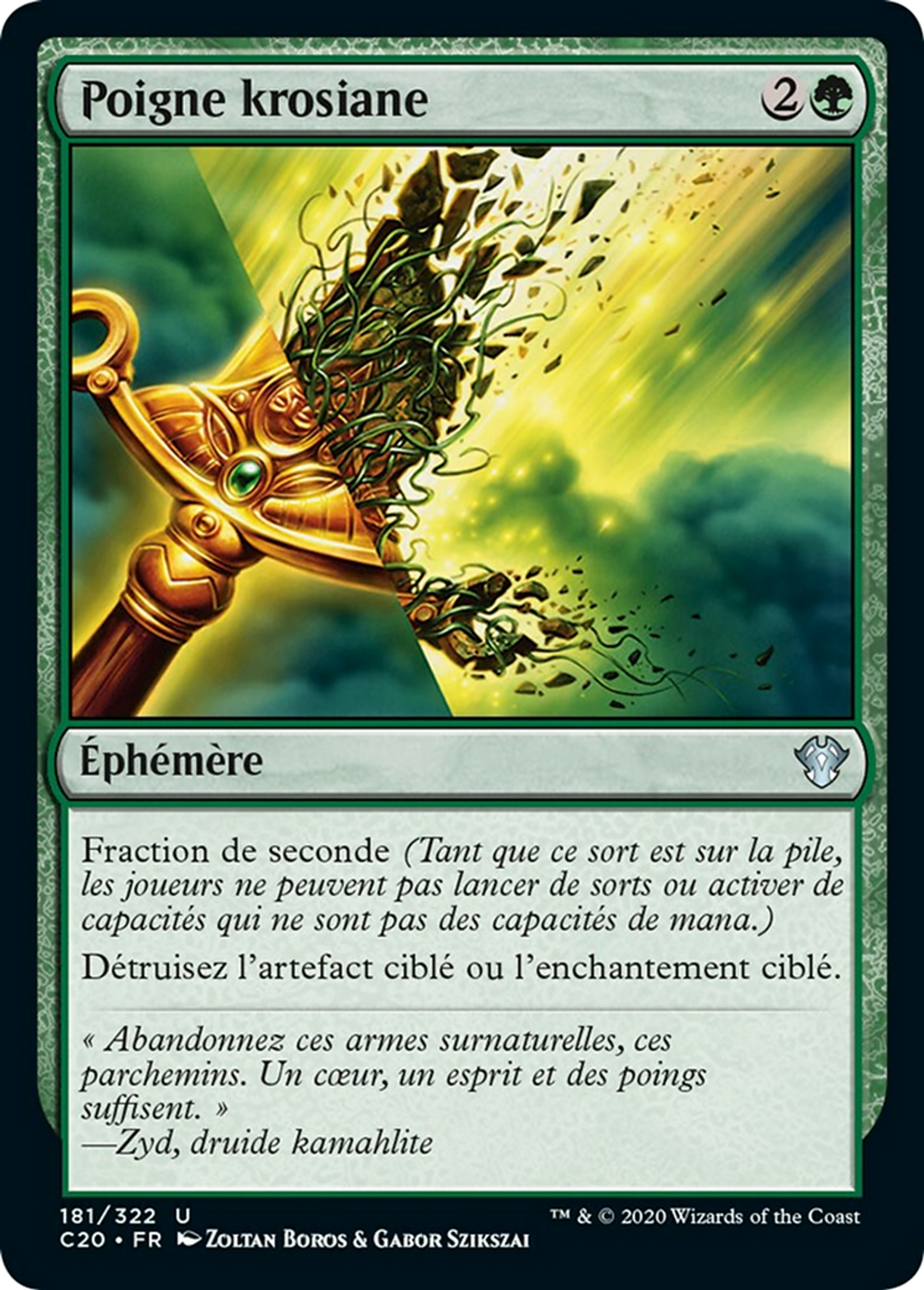 Poigne krosiane — Commander 2020 — Magic: The Gathering