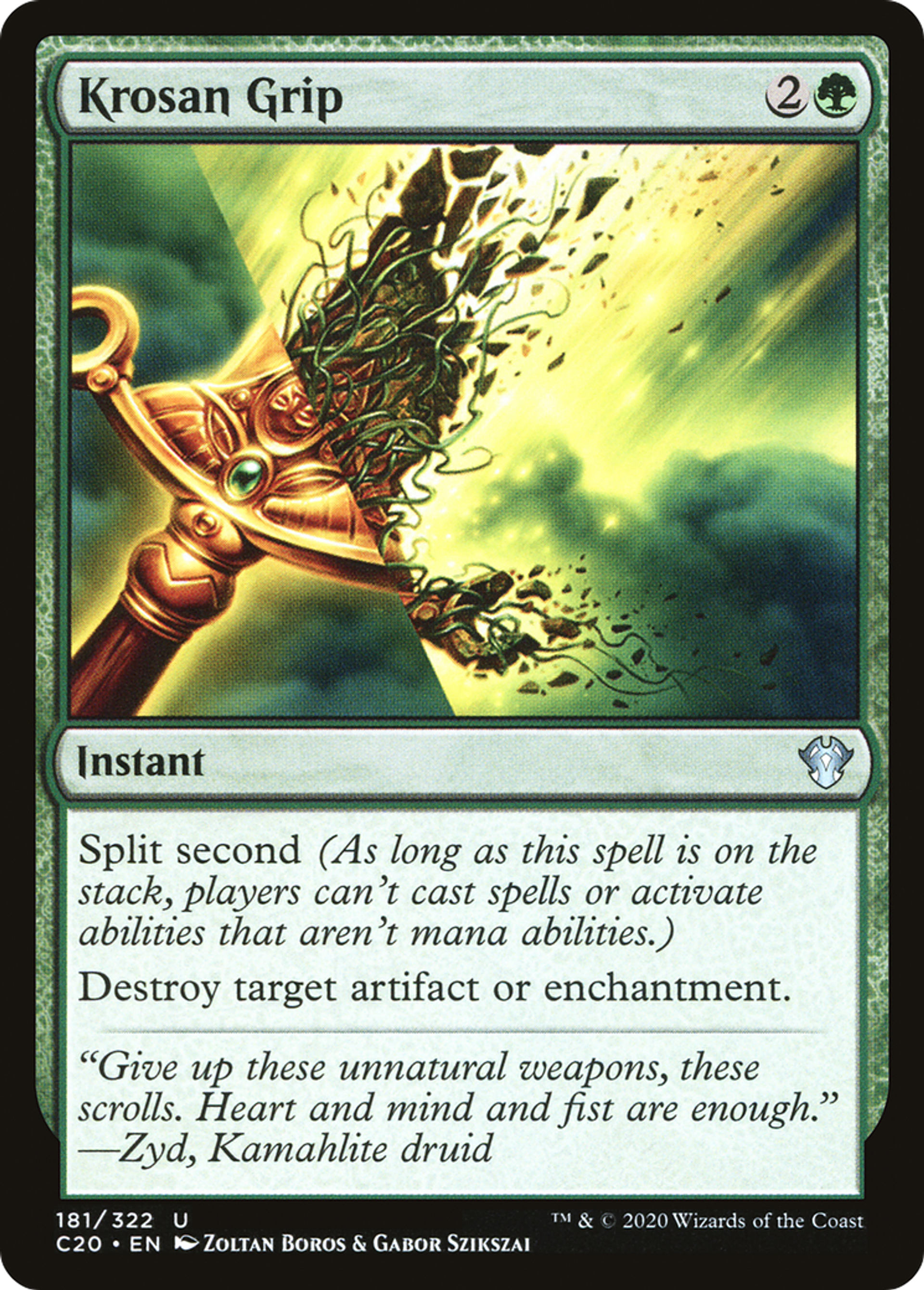 Krosan Grip — Commander 2020 — Magic: The Gathering