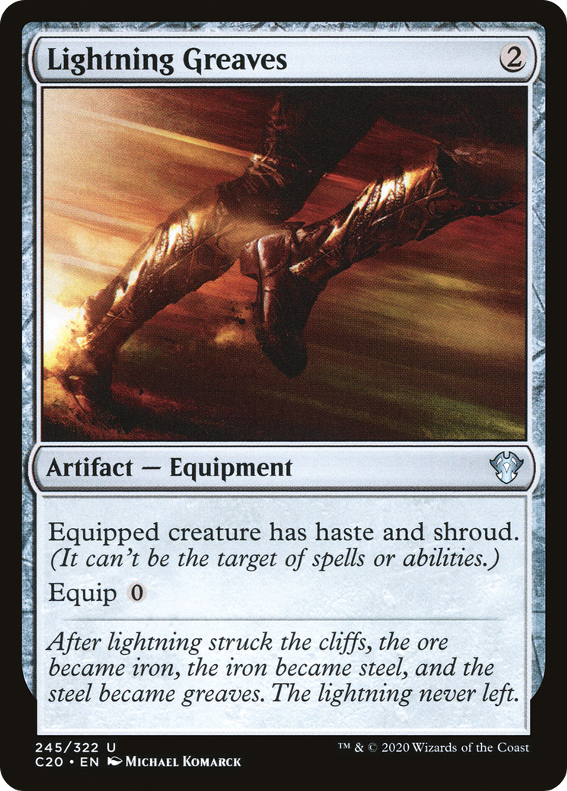 Lightning Greaves — Commander 2020 — Magic: The Gathering
