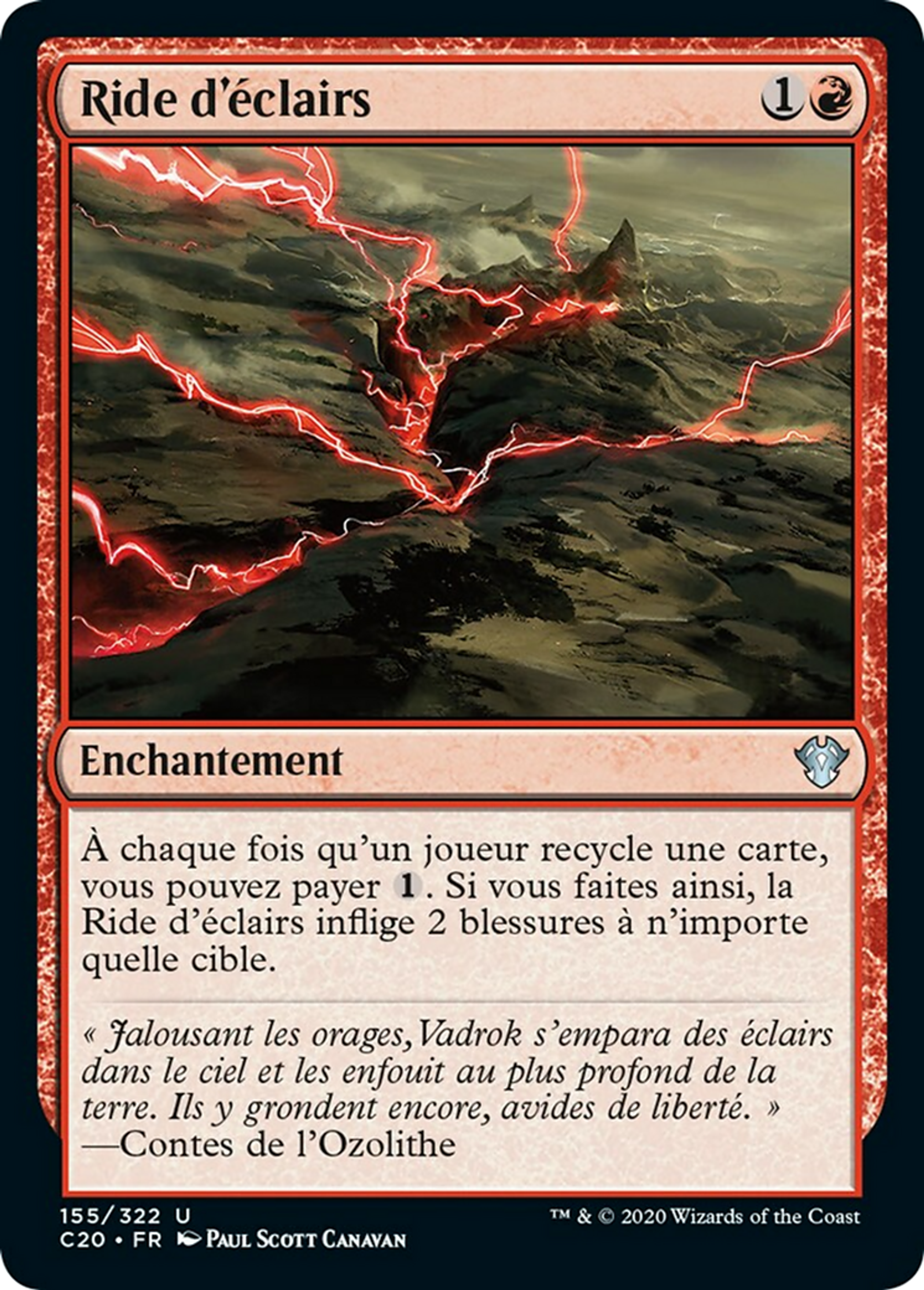 Ride d'éclairs — Commander 2020 — Magic: The Gathering