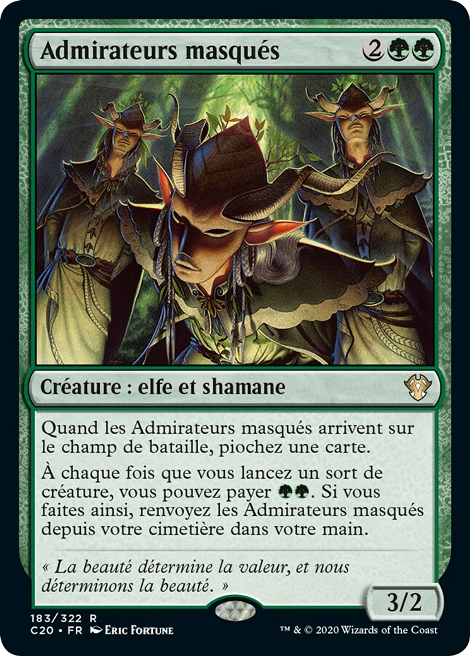 Admirateurs masqués — Commander 2020 — Magic: The Gathering