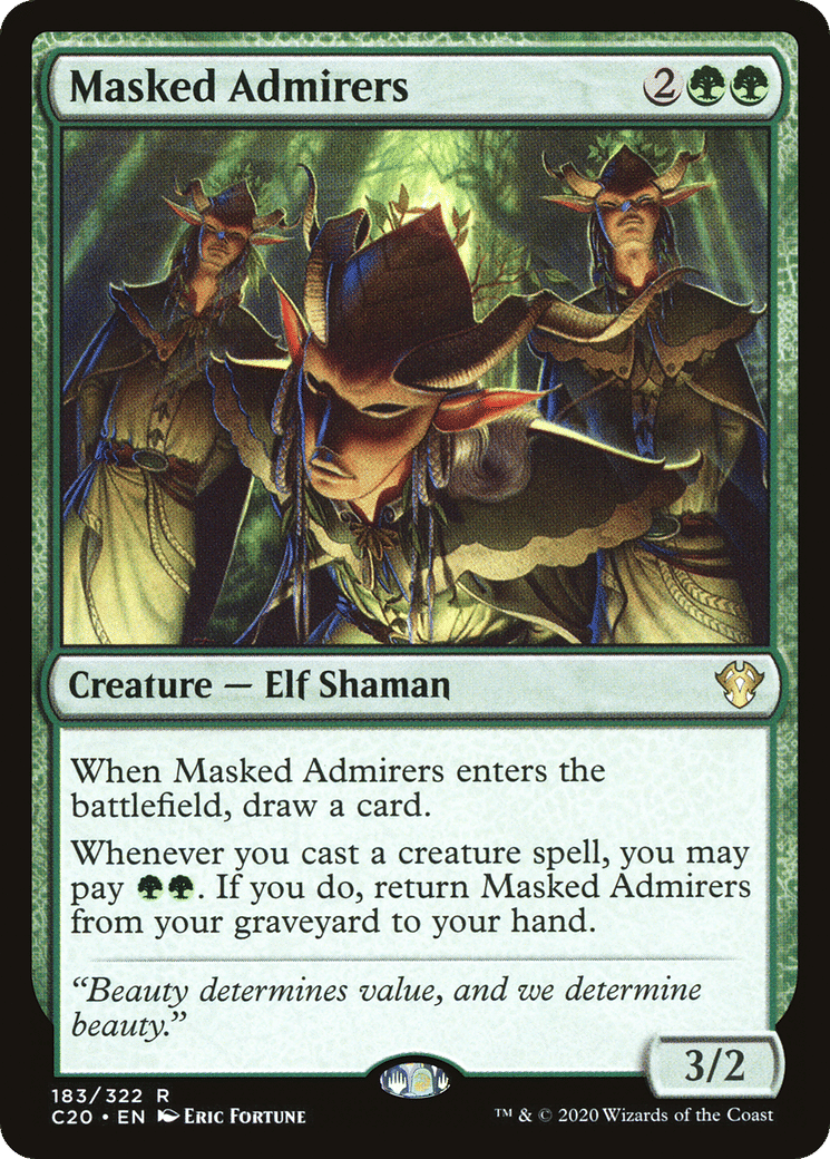 Masked Admirers — Commander 2020 — Magic: The Gathering