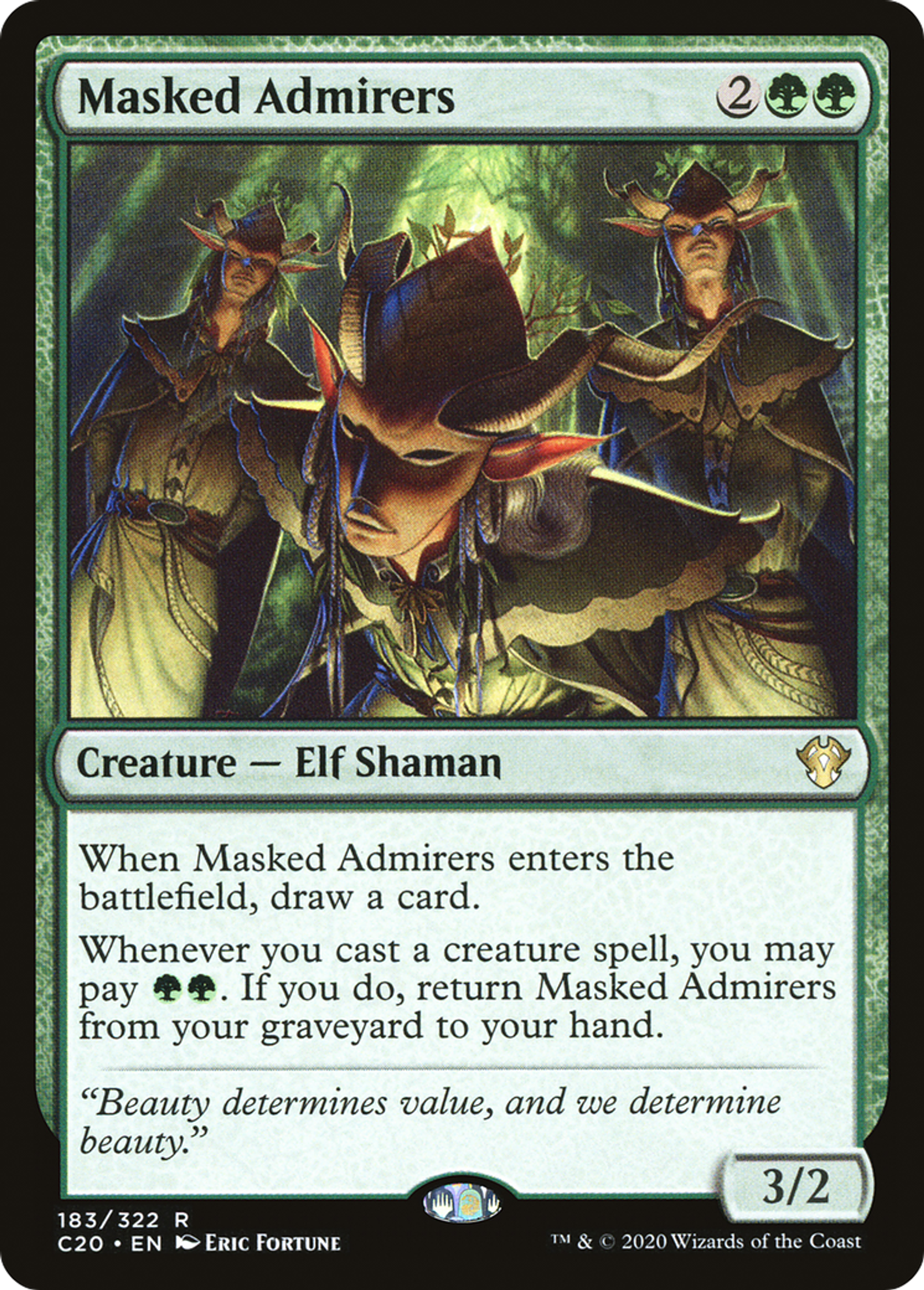 Masked Admirers — Commander 2020 — Magic: The Gathering