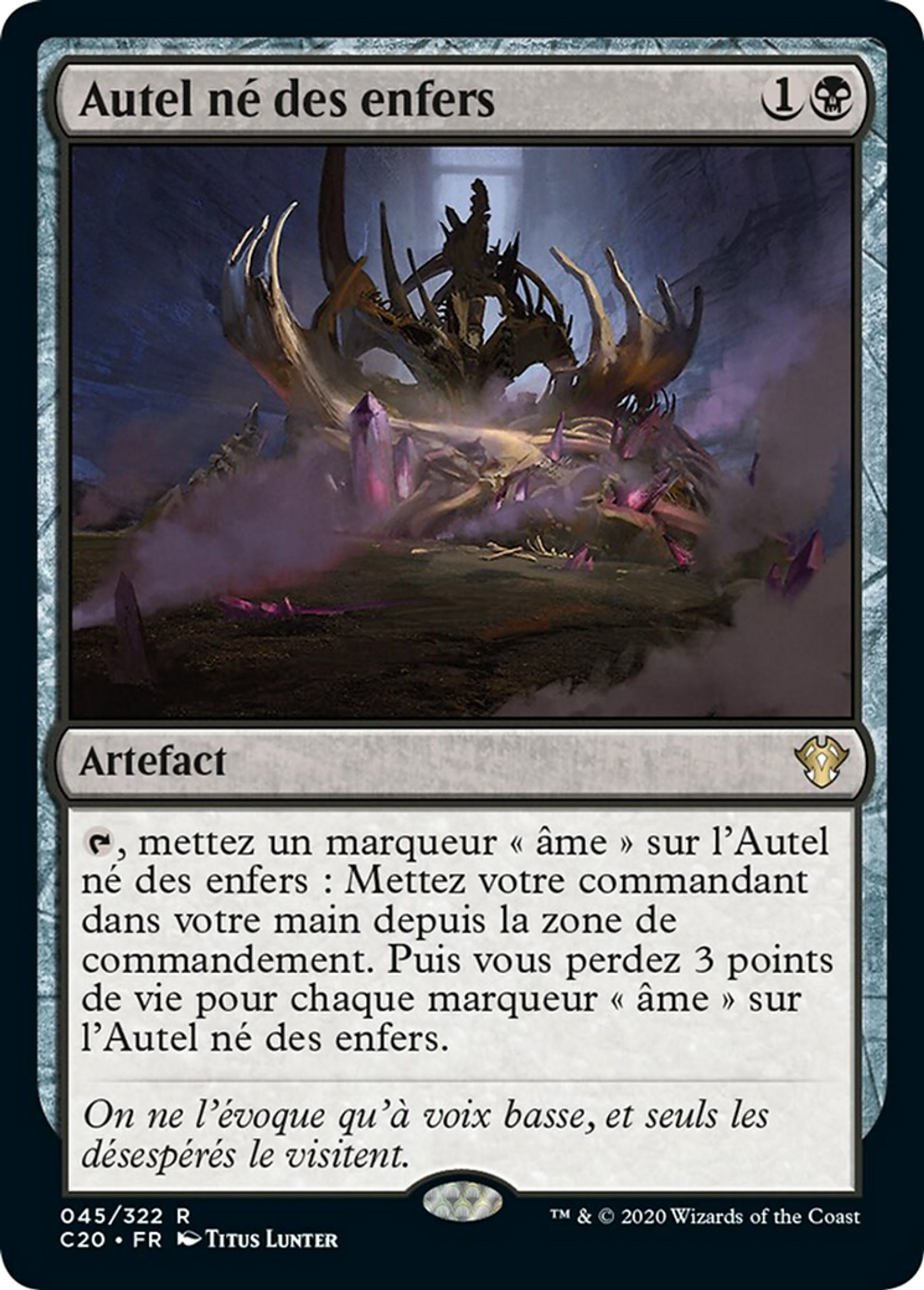 Autel né des enfers — Commander 2020 — Magic: The Gathering