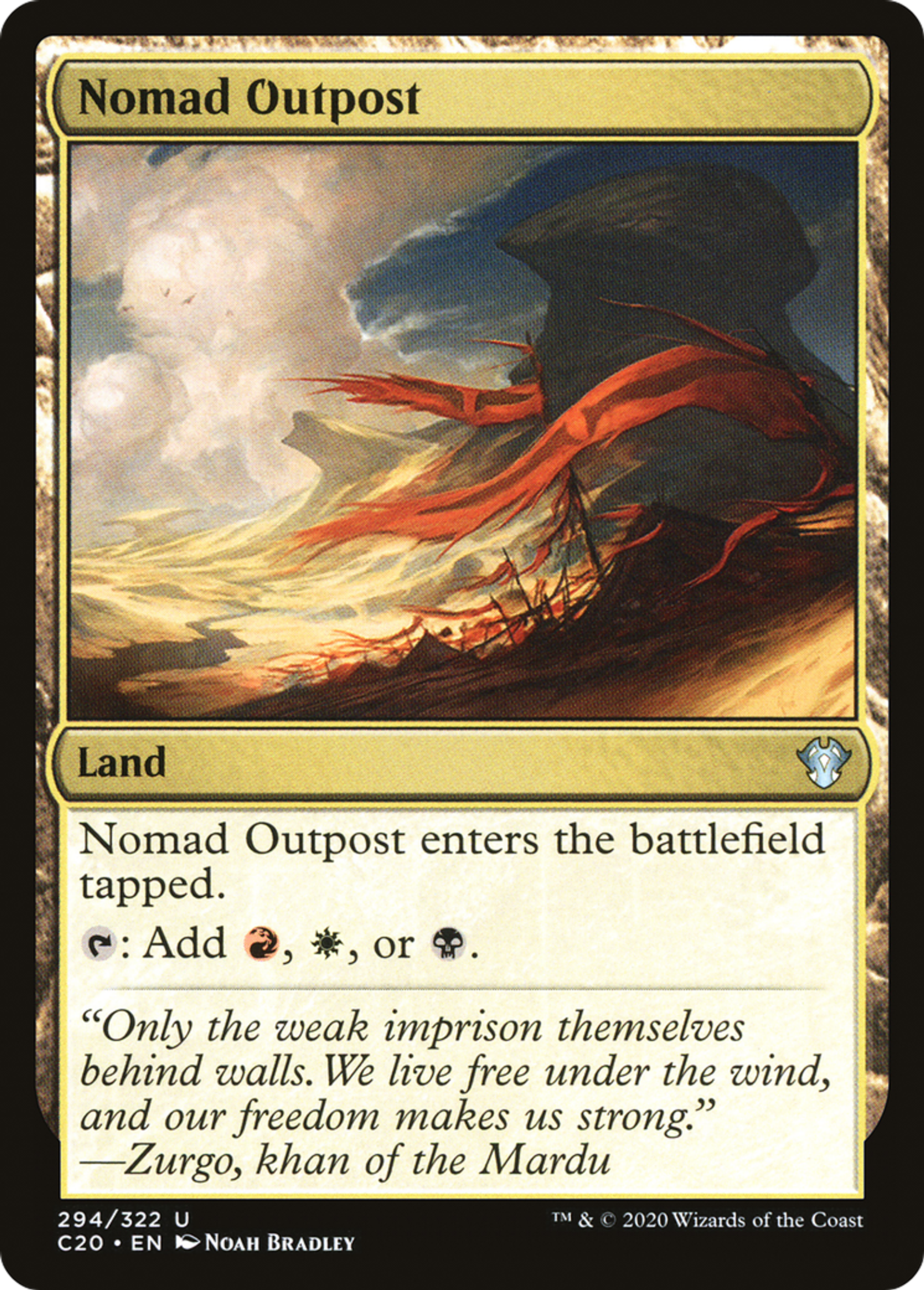 Nomad Outpost — Commander 2020 — Magic: The Gathering