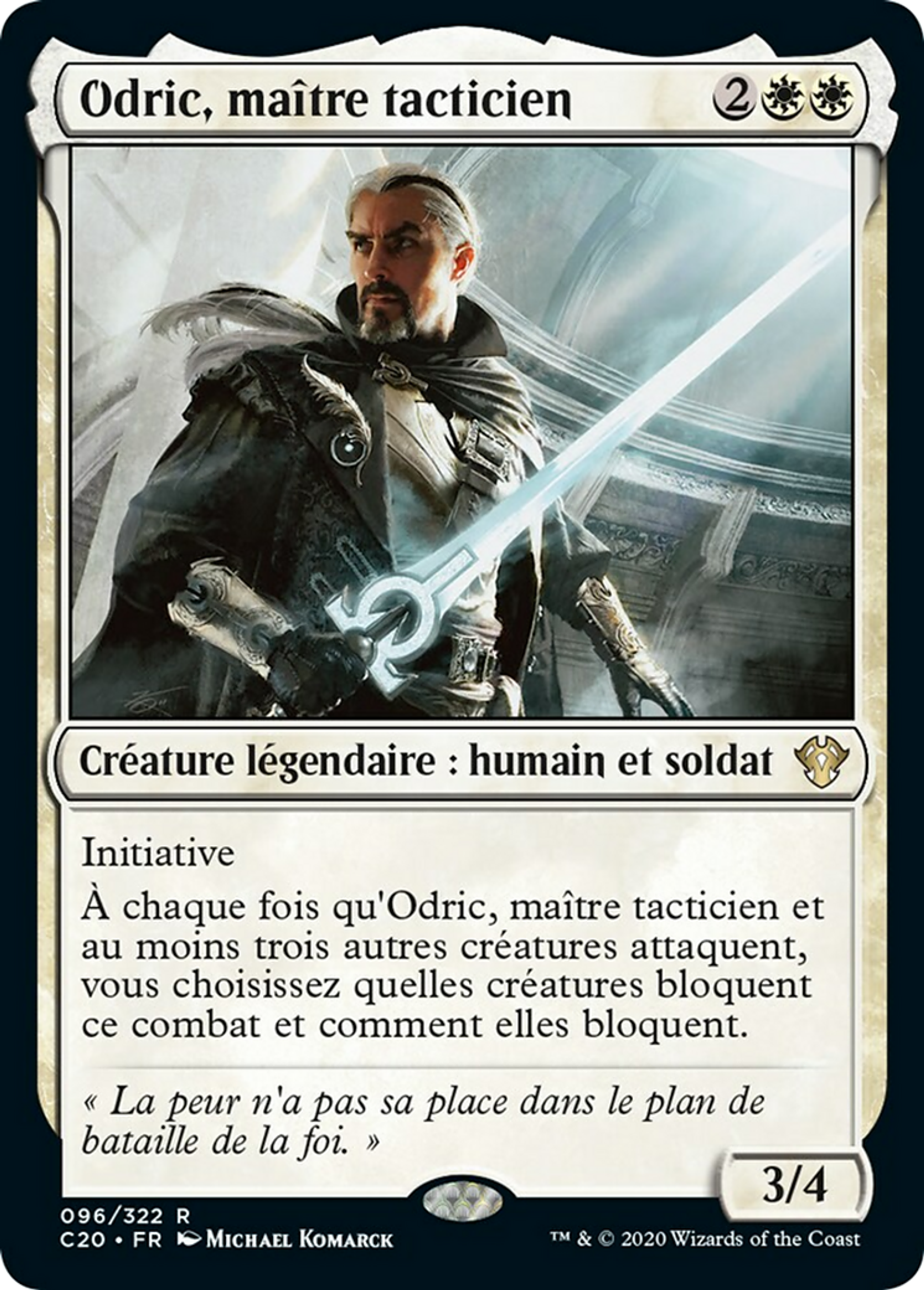 Odric, maître tacticien — Commander 2020 — Magic: The Gathering