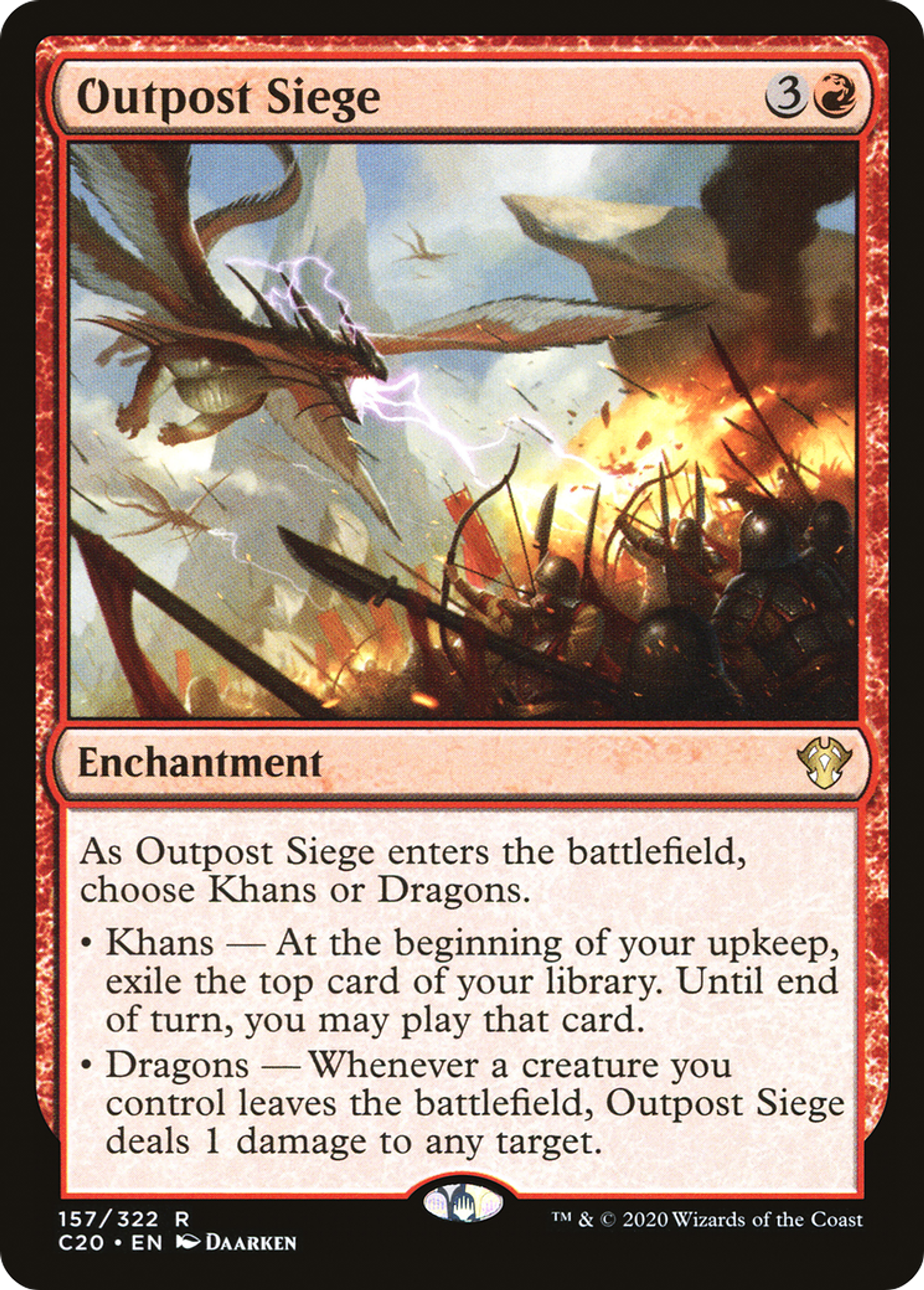 Outpost Siege — Commander 2020 — Magic: The Gathering