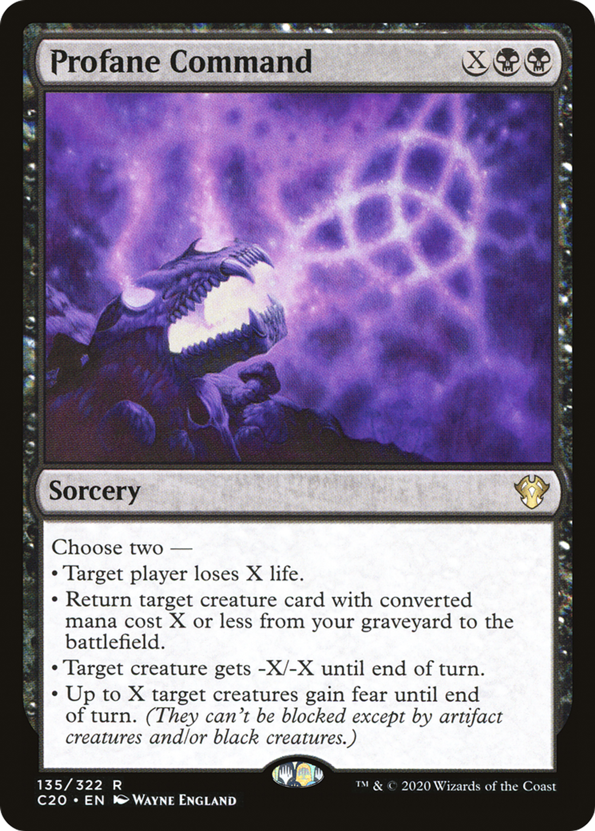 Profane Command — Commander 2020 — Magic: The Gathering