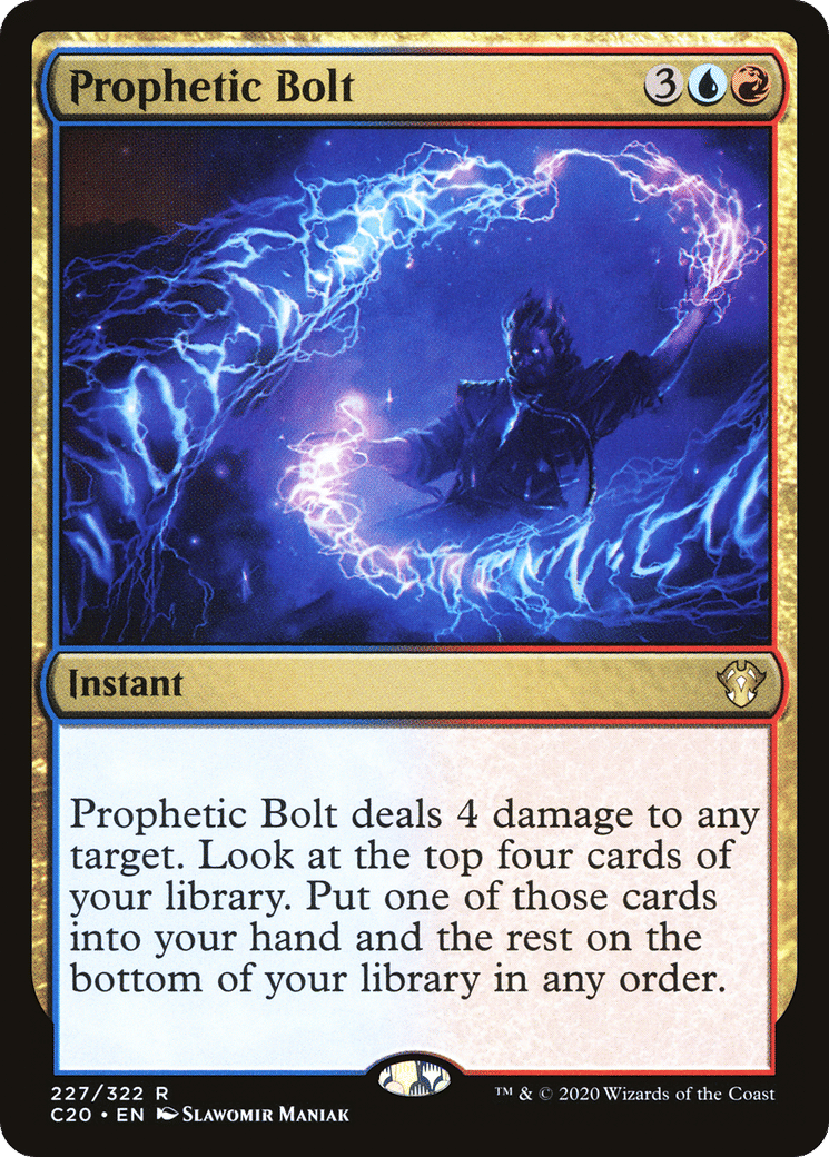 Prophetic Bolt — Commander 2020 — Magic: The Gathering
