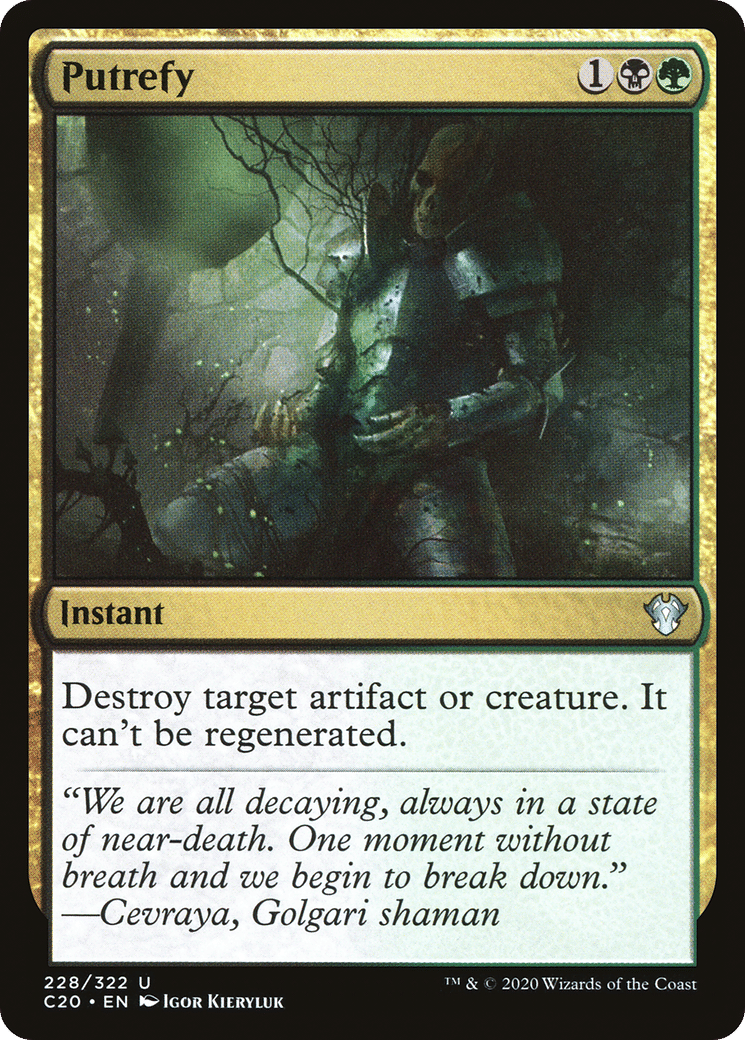 Putrefy — Commander 2020 — Magic: The Gathering