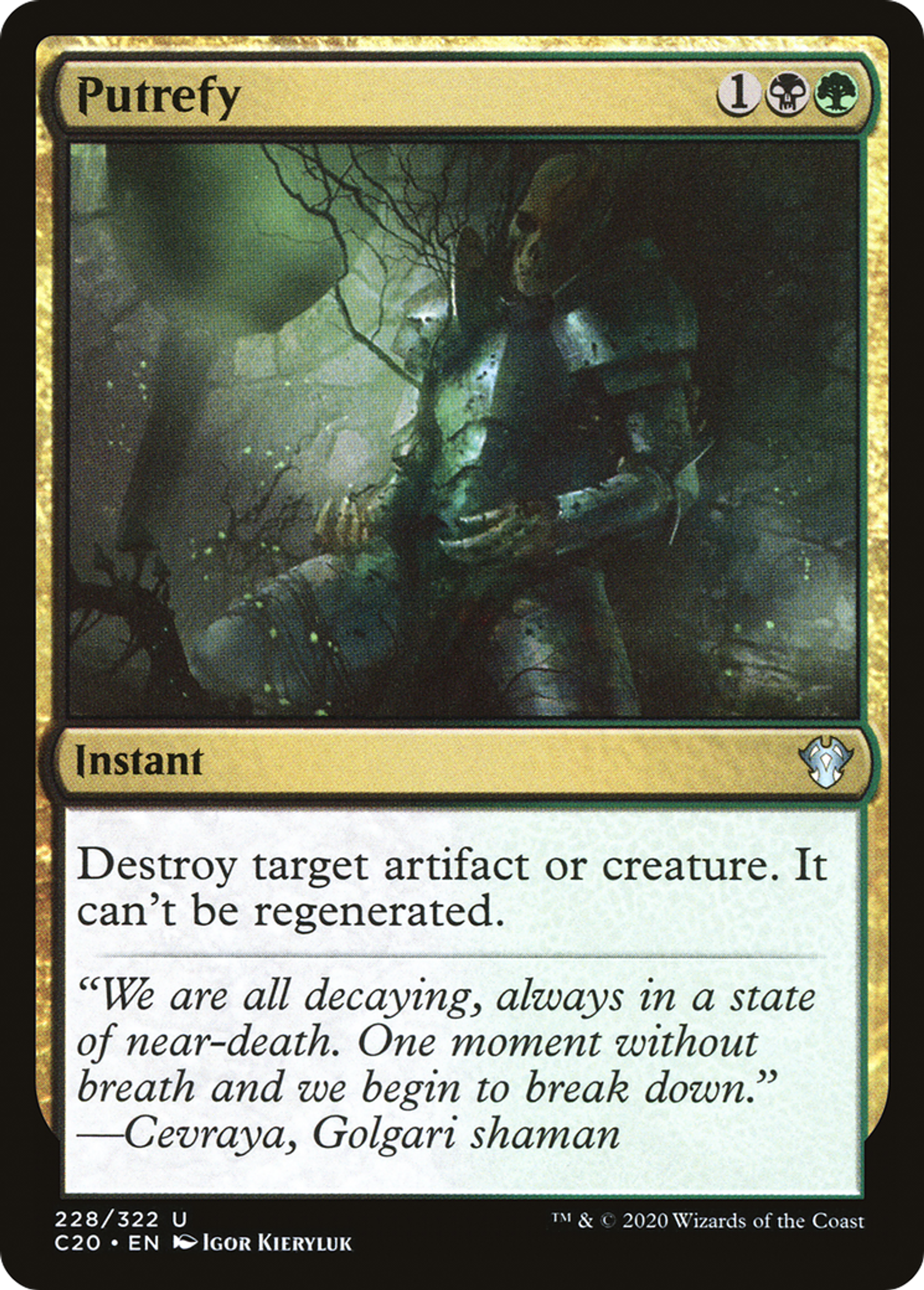 Putrefy — Commander 2020 — Magic: The Gathering
