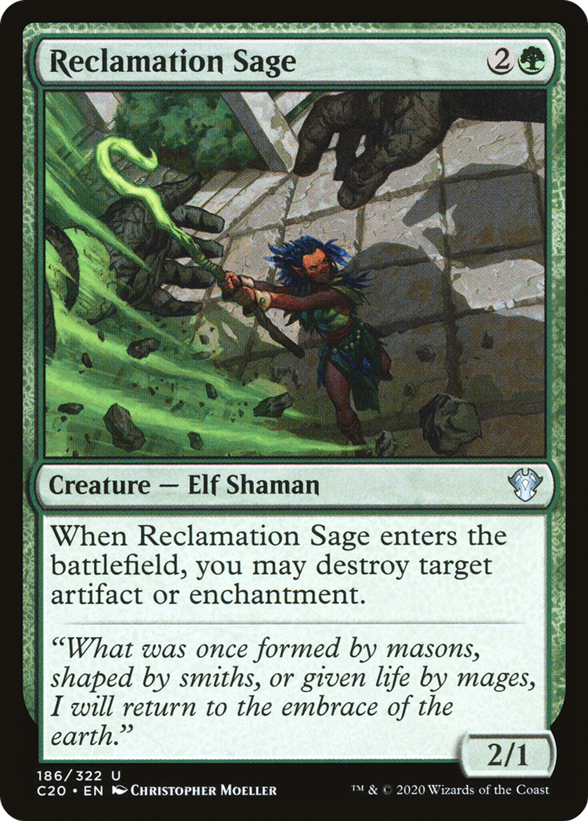 Reclamation Sage — Commander 2020 — Magic: The Gathering