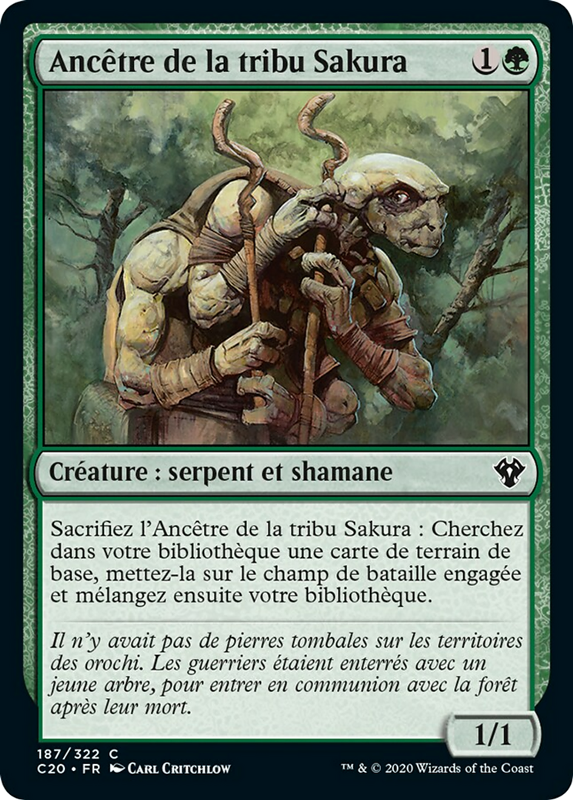 Ancêtre de la tribu Sakura — Commander 2020 — Magic: The Gathering