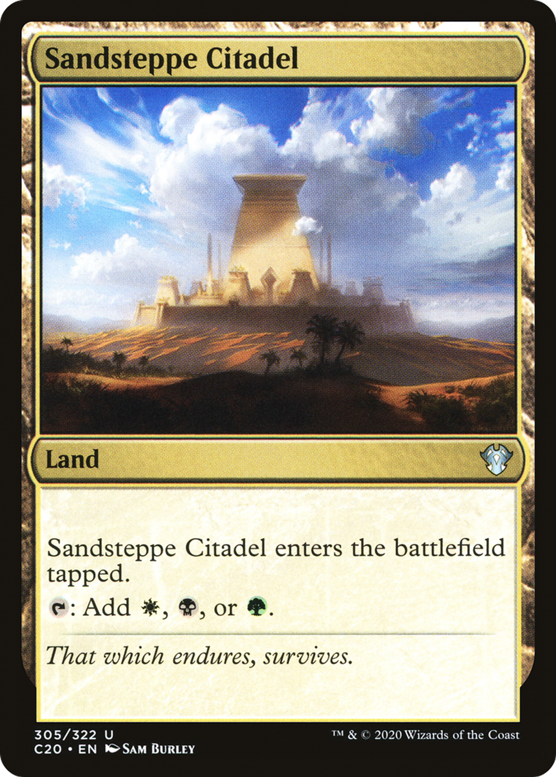 Sandsteppe Citadel — Commander 2020 — Magic: The Gathering