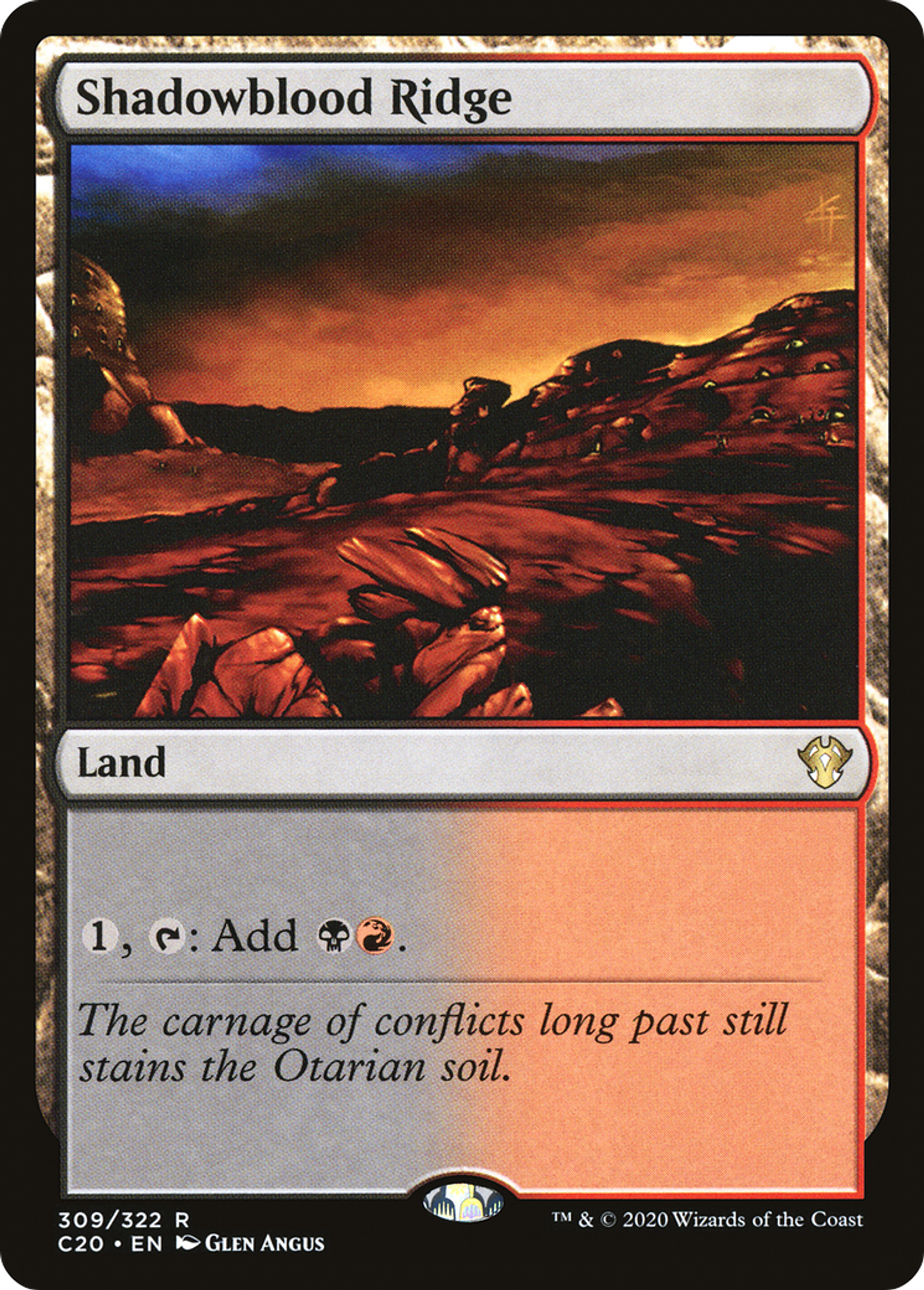 Shadowblood Ridge — Commander 2020 — Magic: The Gathering