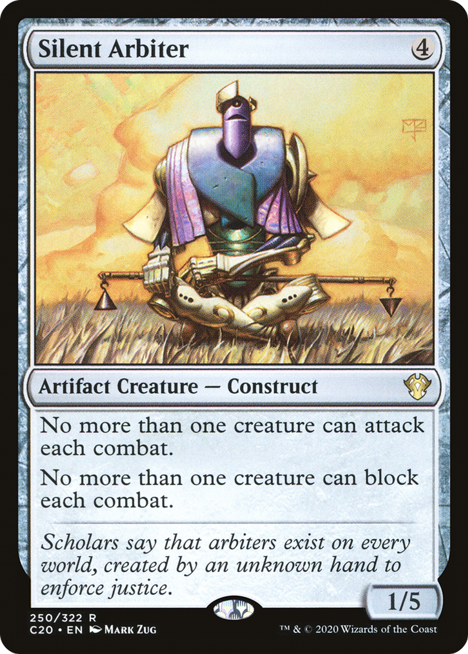 Silent Arbiter — Commander 2020 — Magic: The Gathering