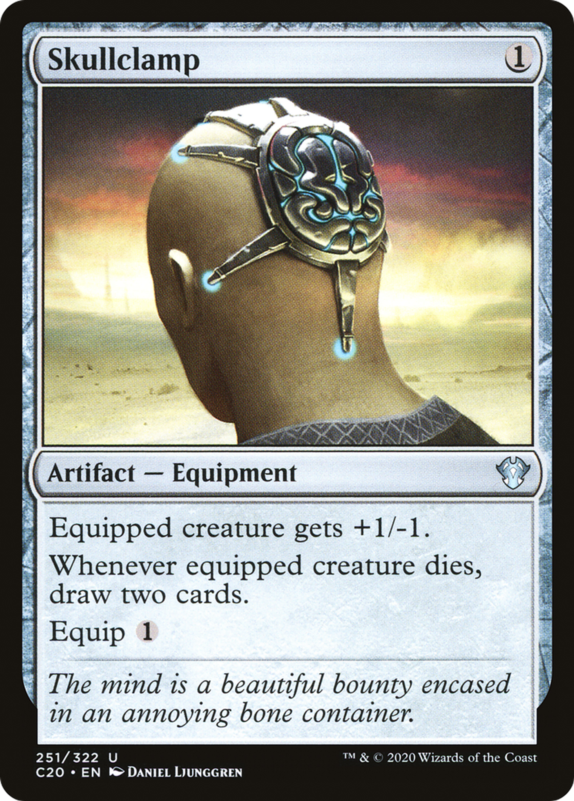 Skullclamp — Commander 2020 — Magic: The Gathering