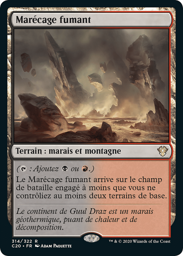 Marécage fumant — Commander 2020 — Magic: The Gathering