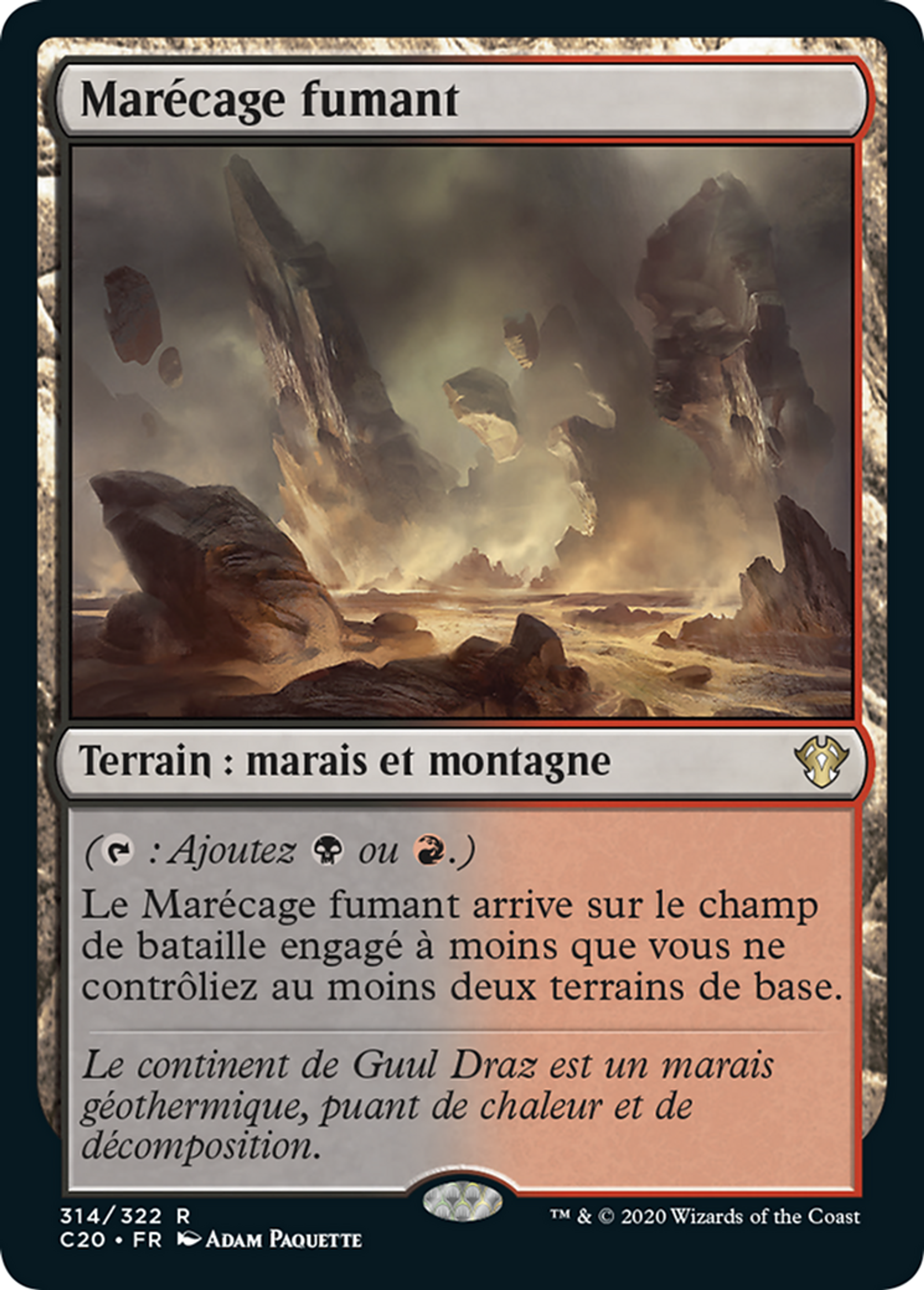Marécage fumant — Commander 2020 — Magic: The Gathering