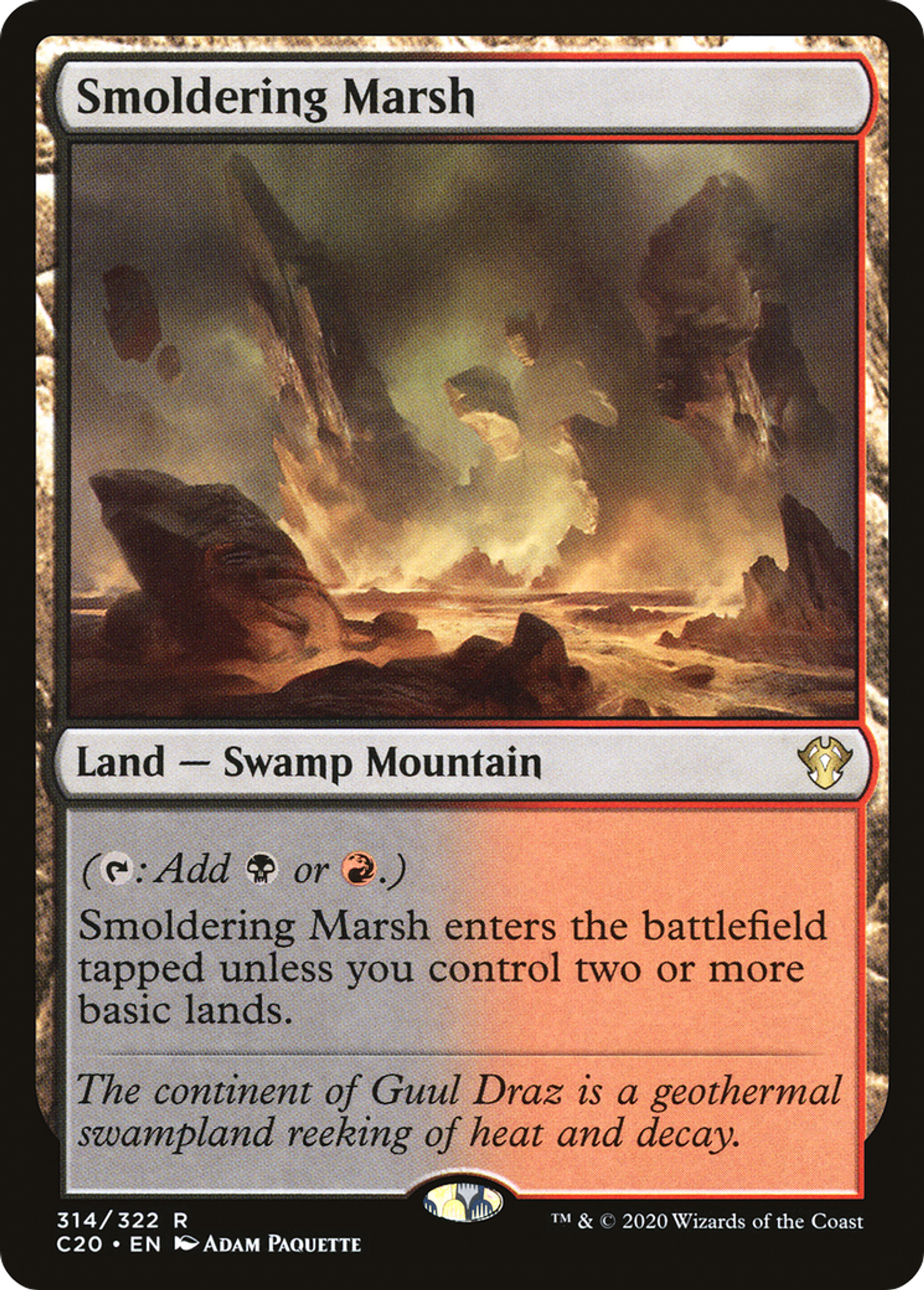 Smoldering Marsh — Commander 2020 — Magic: The Gathering