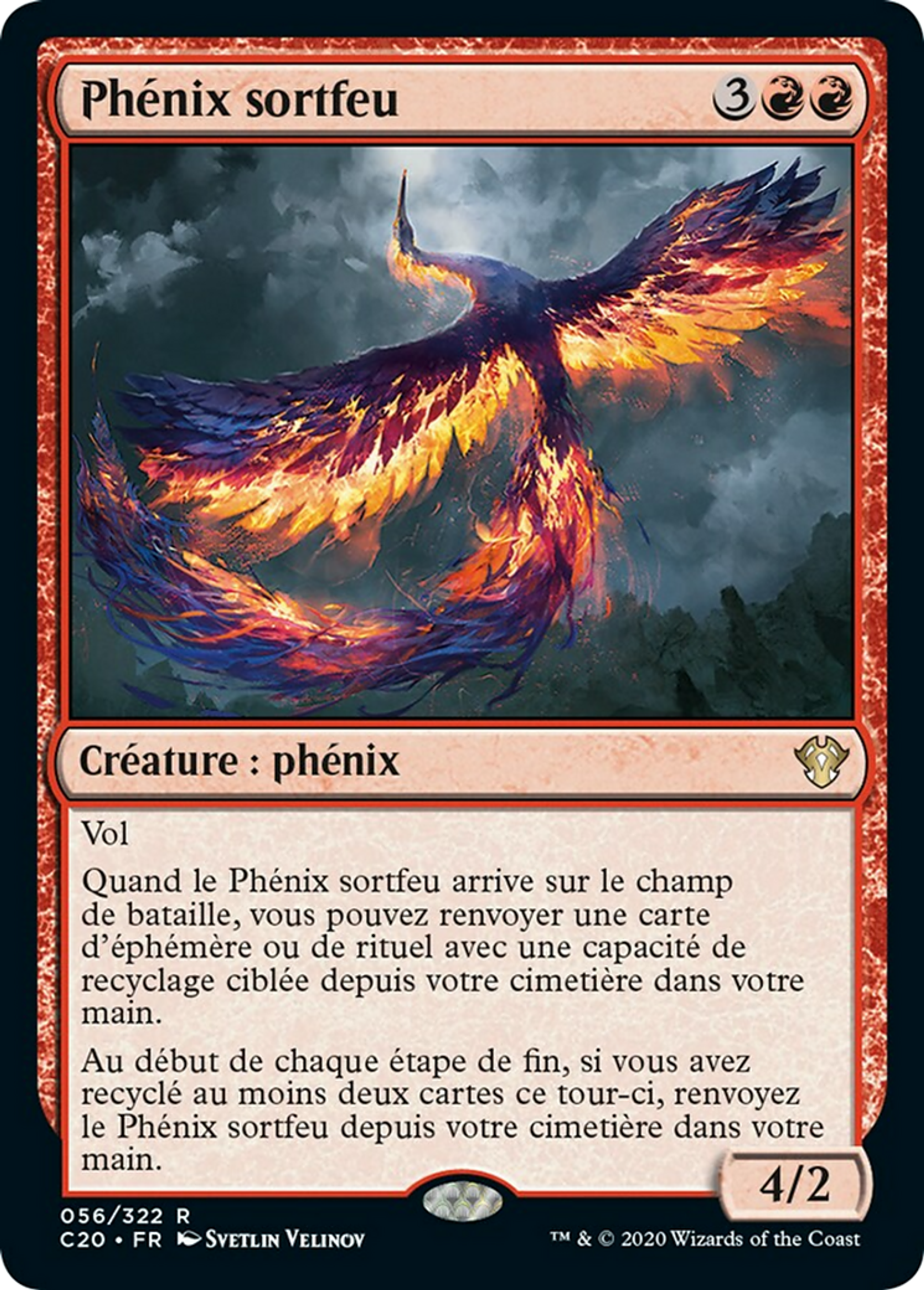Phénix sortfeu — Commander 2020 — Magic: The Gathering