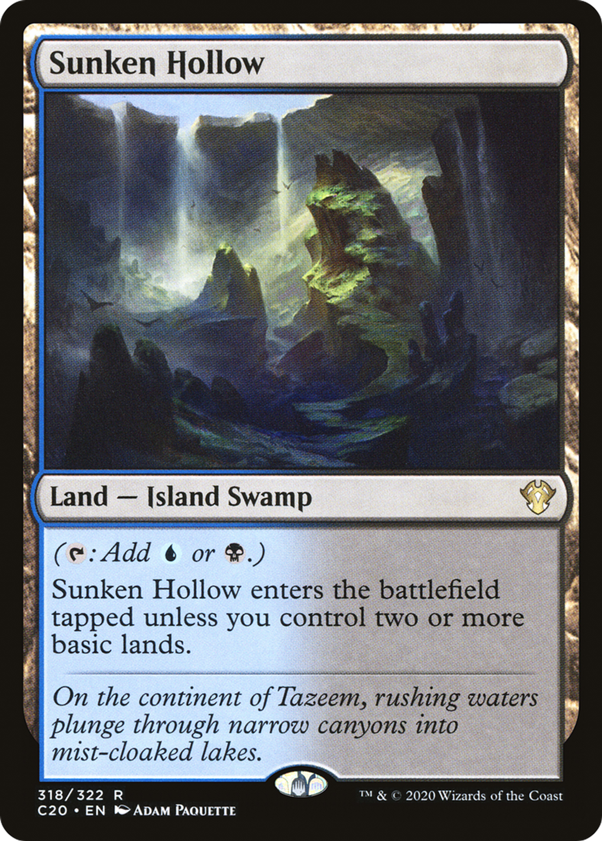 Sunken Hollow — Commander 2020 — Magic: The Gathering