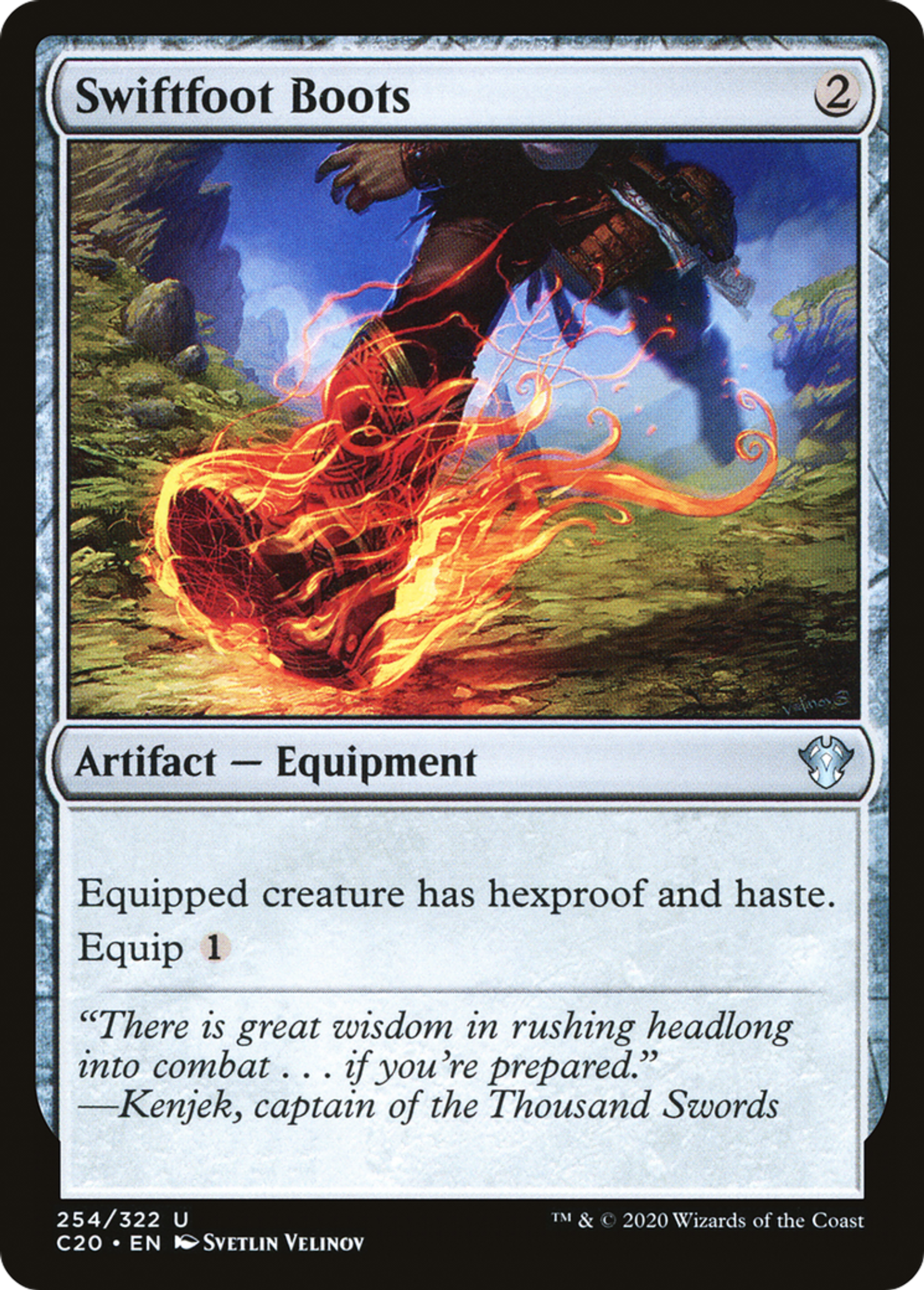 Swiftfoot Boots — Commander 2020 — Magic: The Gathering