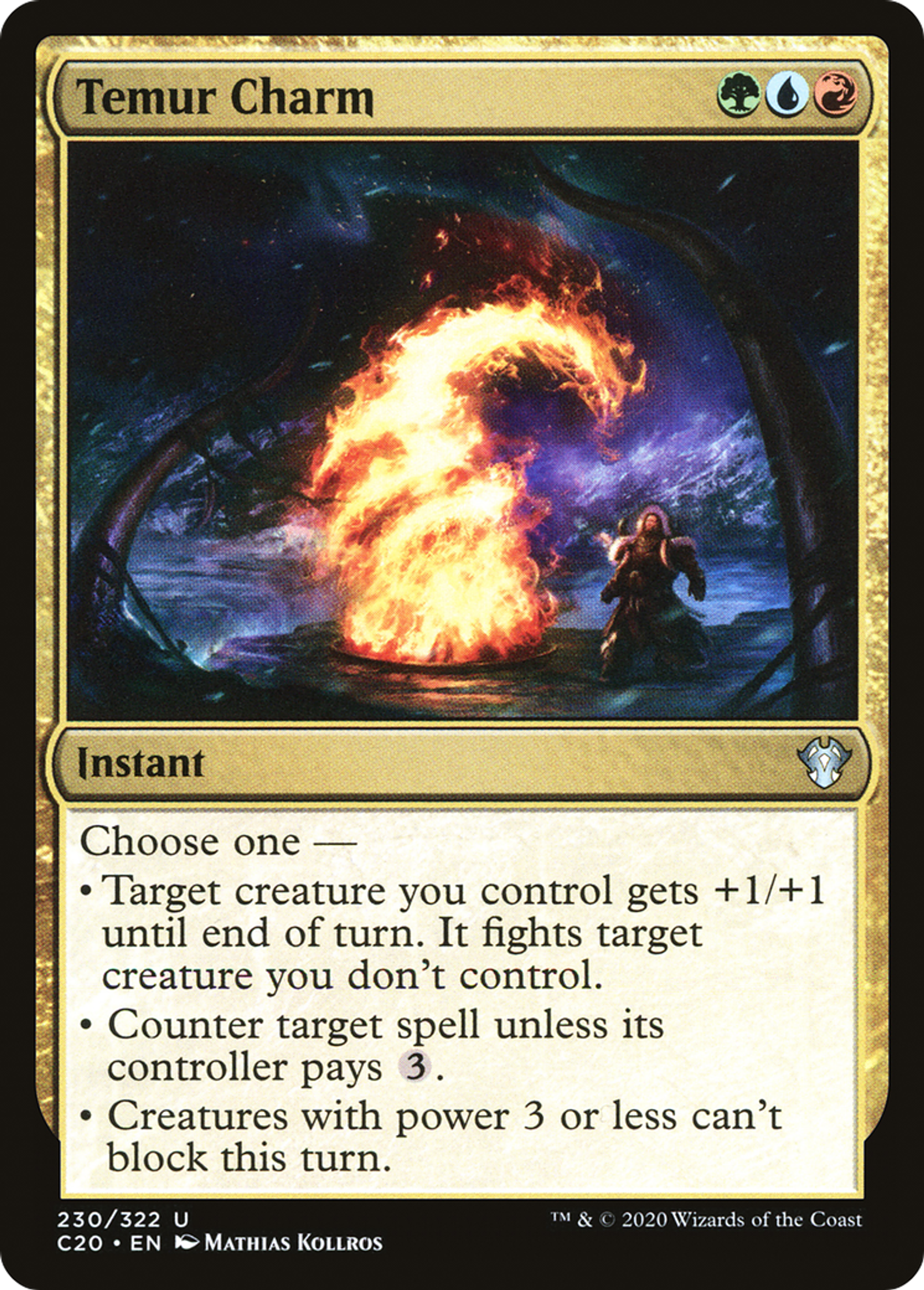 Temur Charm — Commander 2020 — Magic: The Gathering