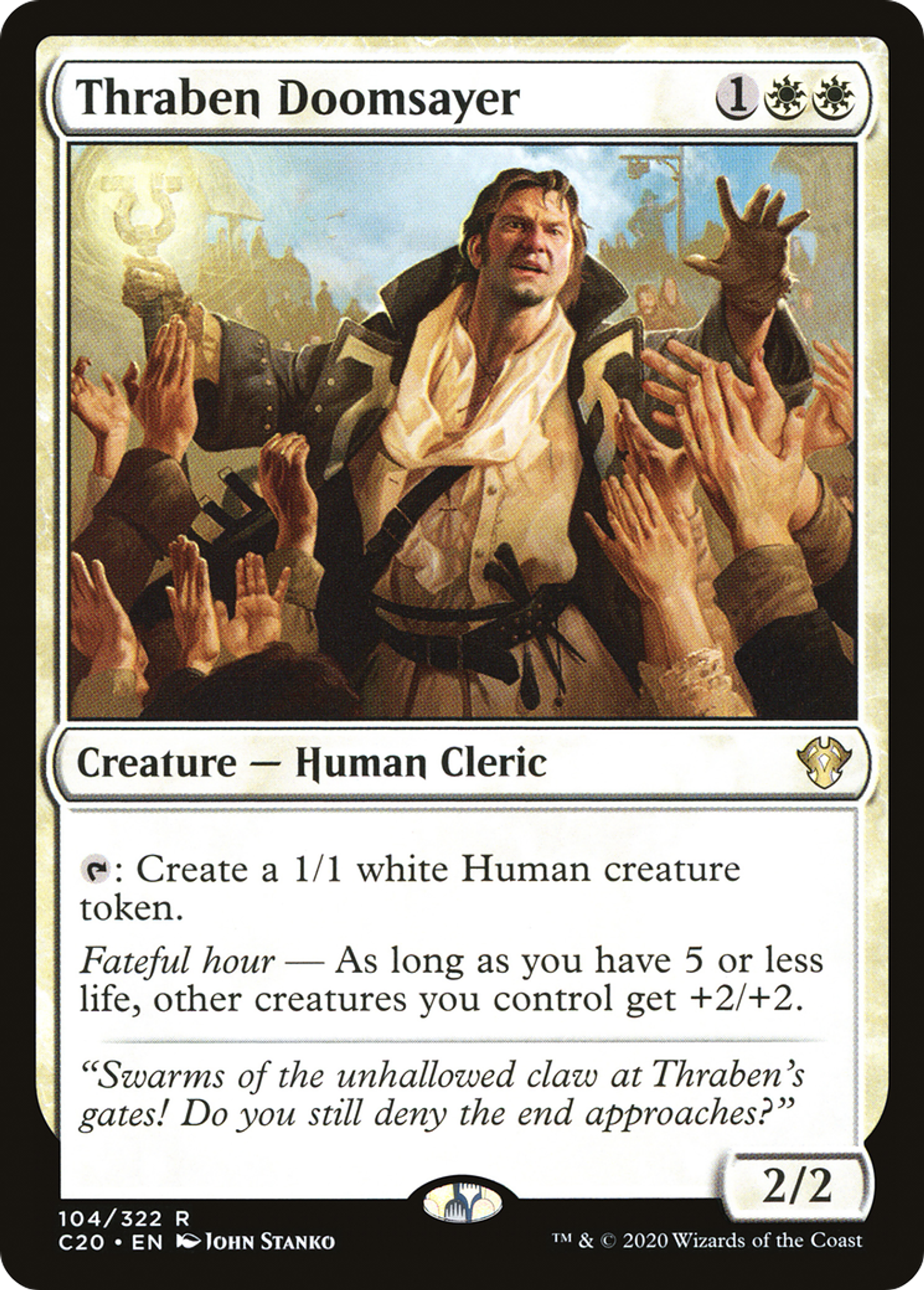 Thraben Doomsayer — Commander 2020 — Magic: The Gathering