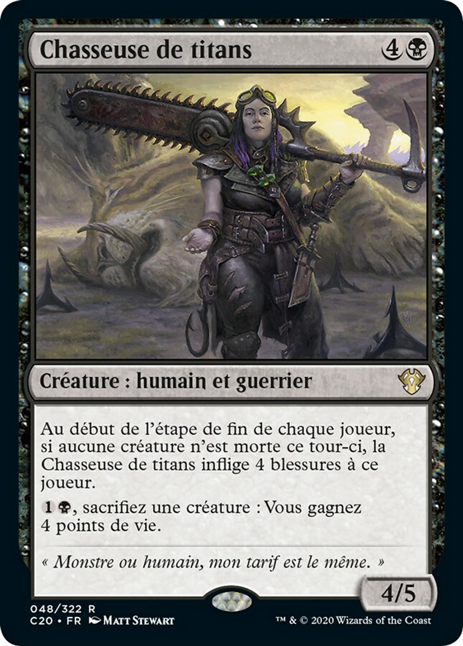 Chasseuse de titans — Commander 2020 — Magic: The Gathering
