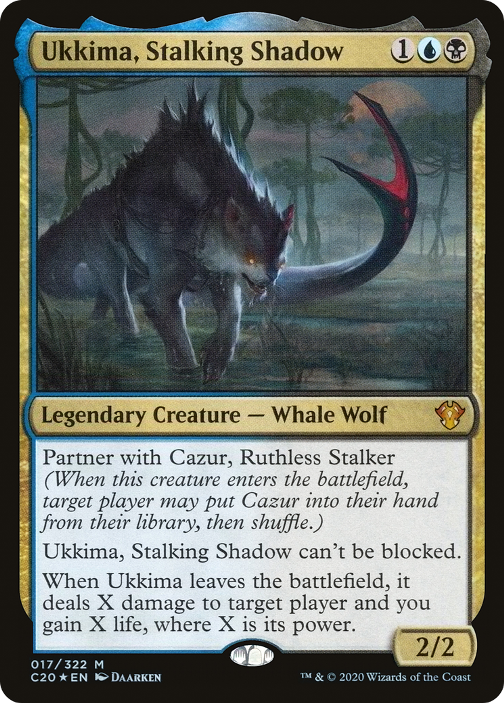 Ukkima, Stalking Shadow — Commander 2020 — Magic: The Gathering
