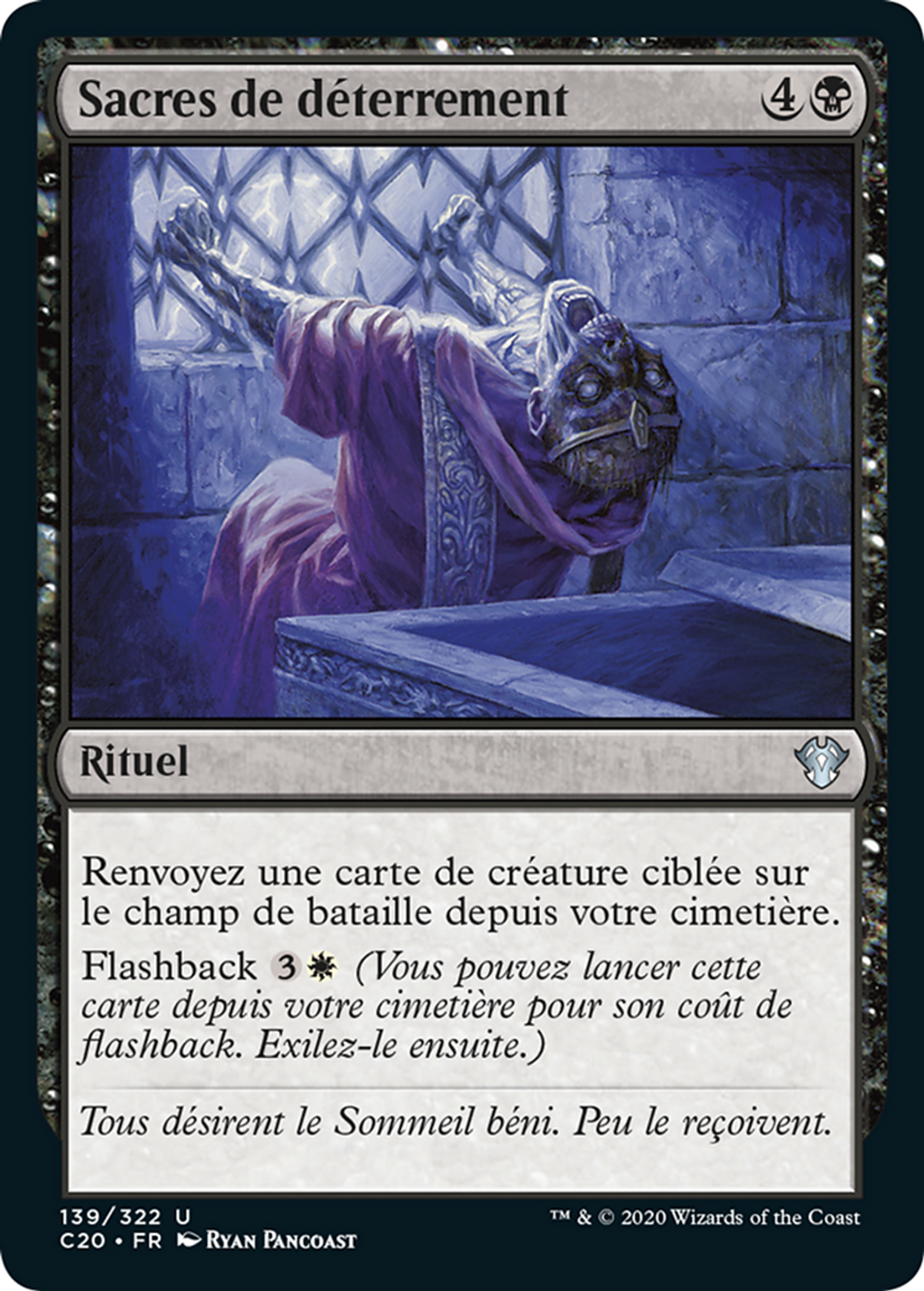Sacres de déterrement — Commander 2020 — Magic: The Gathering