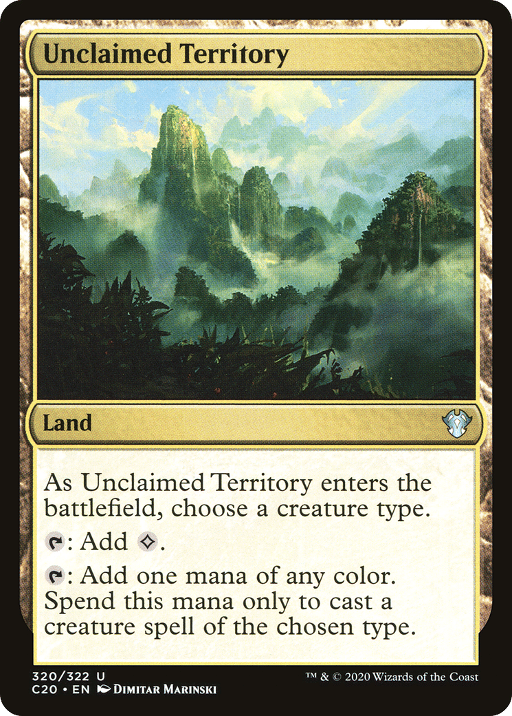 Unclaimed Territory — Commander 2020 — Magic: The Gathering