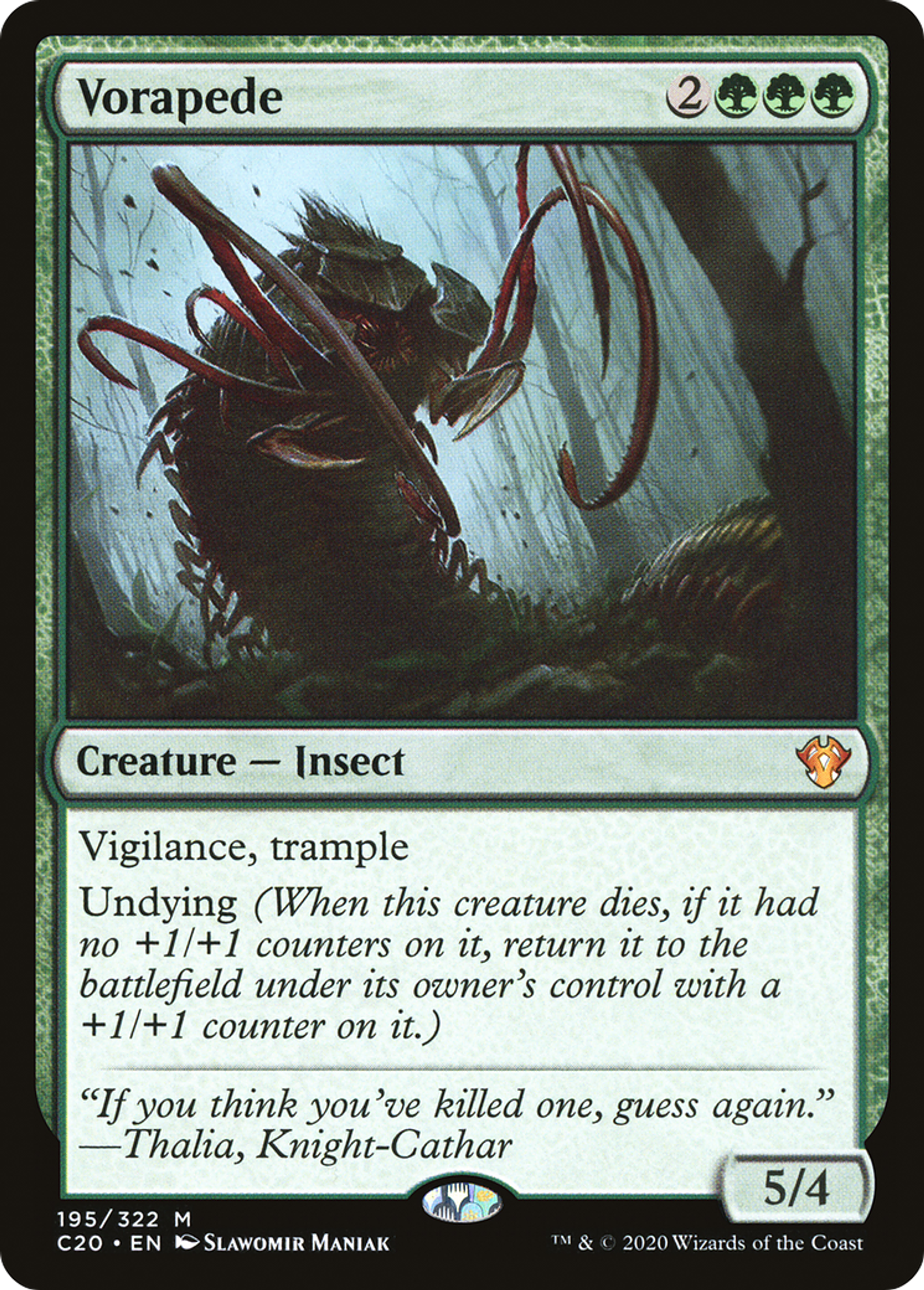 Vorapede — Commander 2020 — Magic: The Gathering