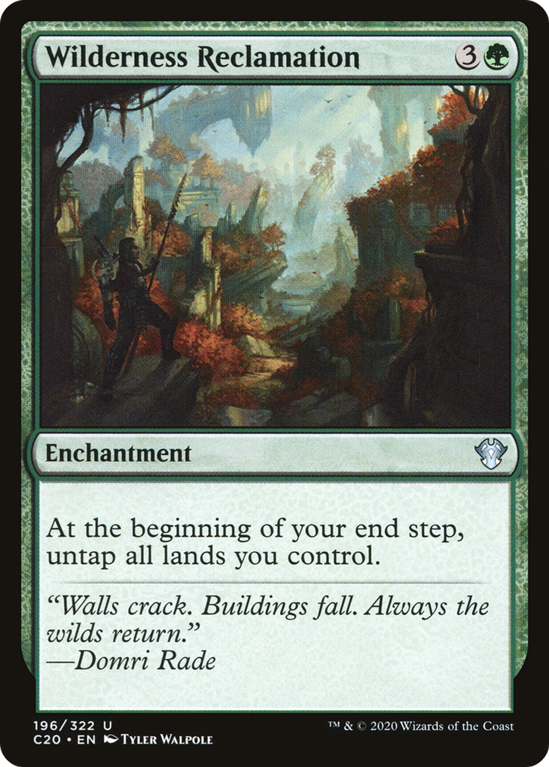 Wilderness Reclamation — Commander 2020 — Magic: The Gathering