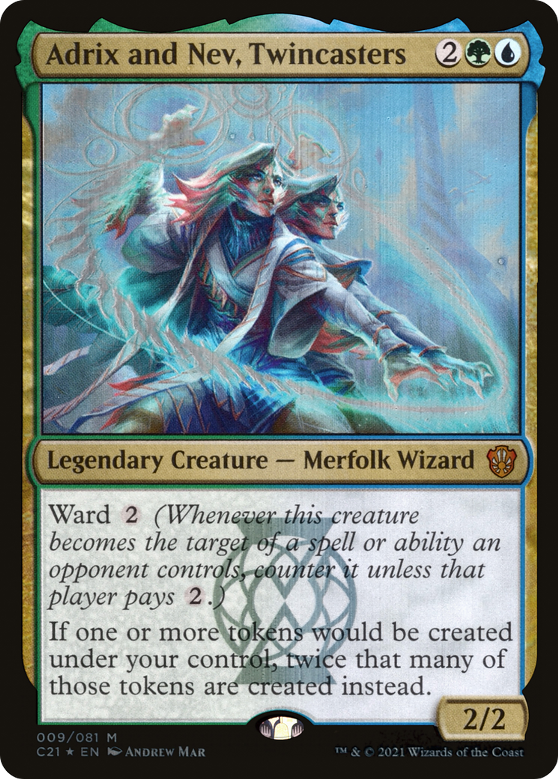 Adrix and Nev, Twincasters — Commander 2021 — Magic: The Gathering